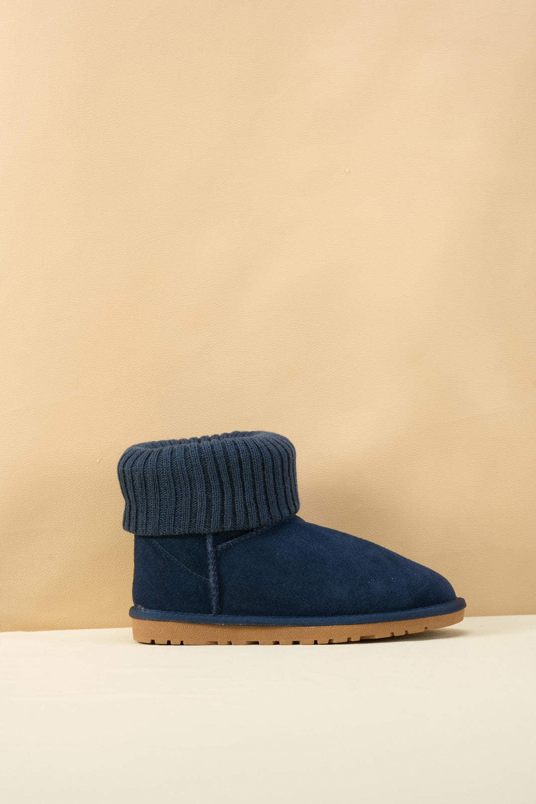 UGG Ankle Knit Stocking Mini Boots - Navy