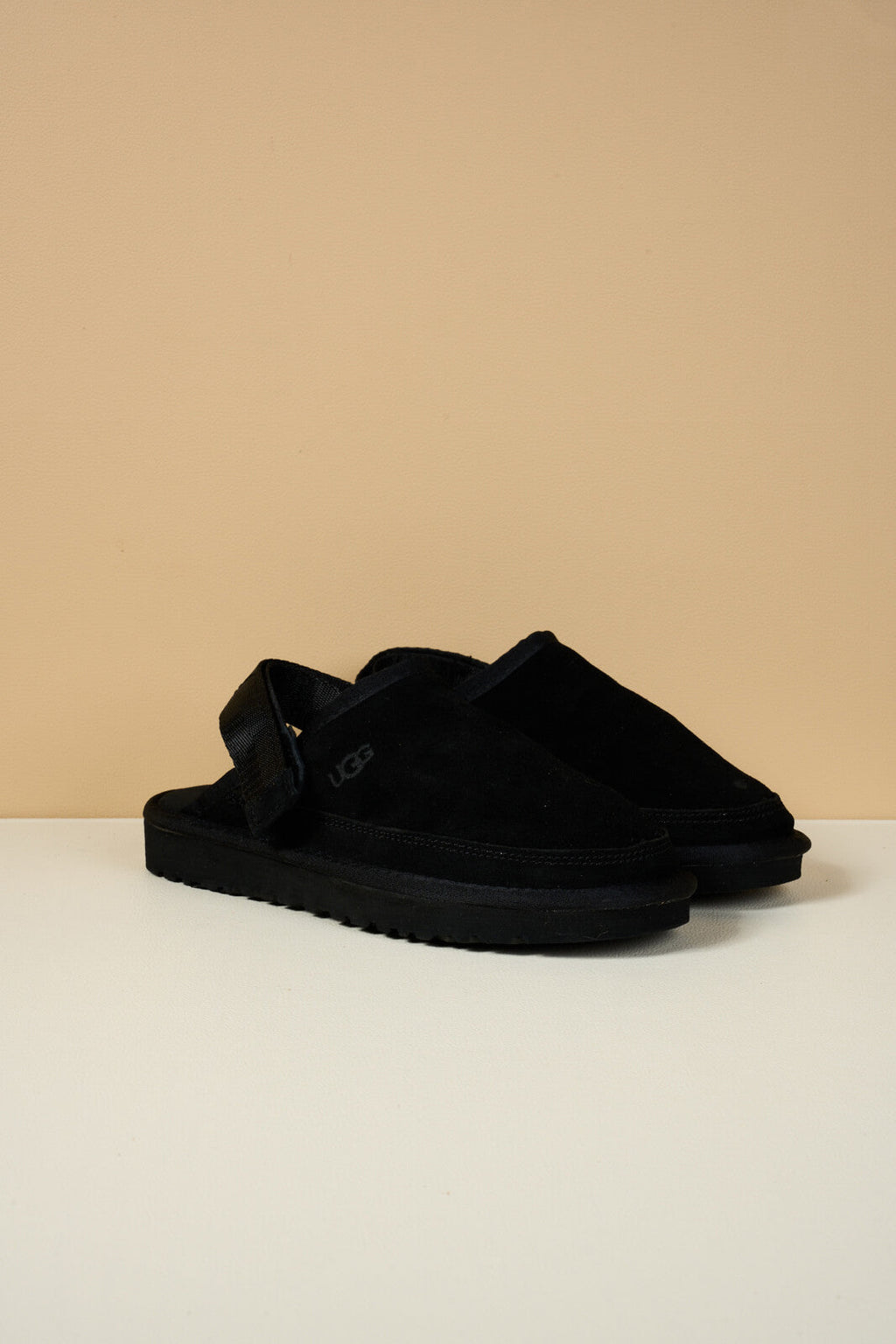 UGG Lyla Suede Slingback Scuff Slipper - Black