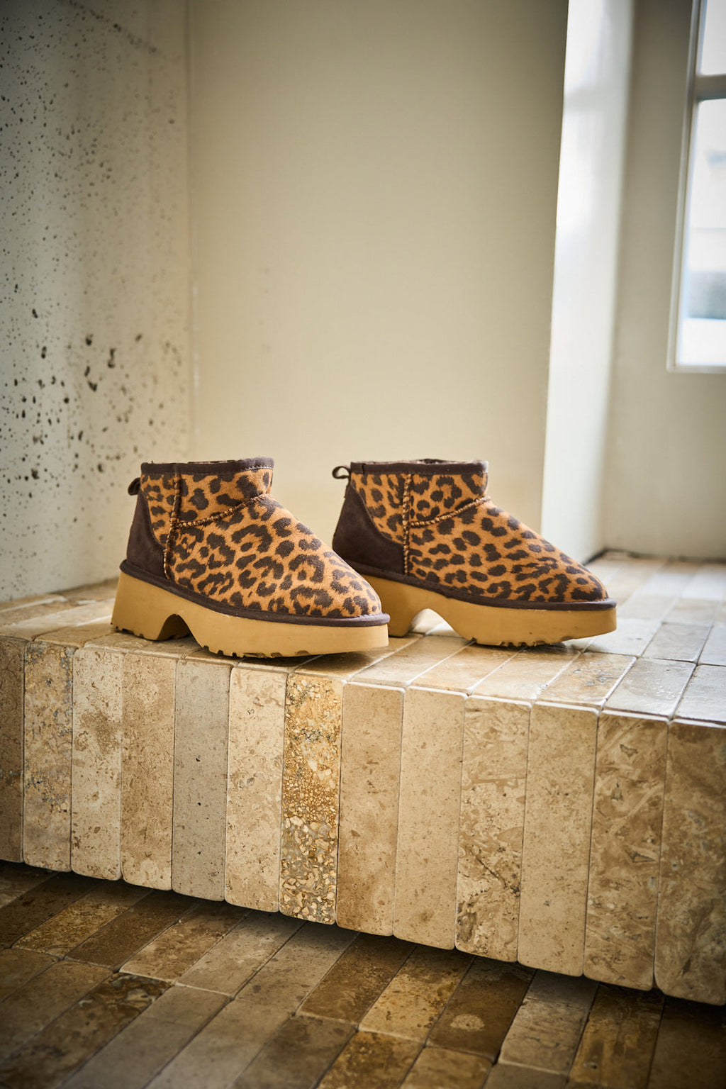 UGG Ultimate Platform Ankle Boots - Cheetah