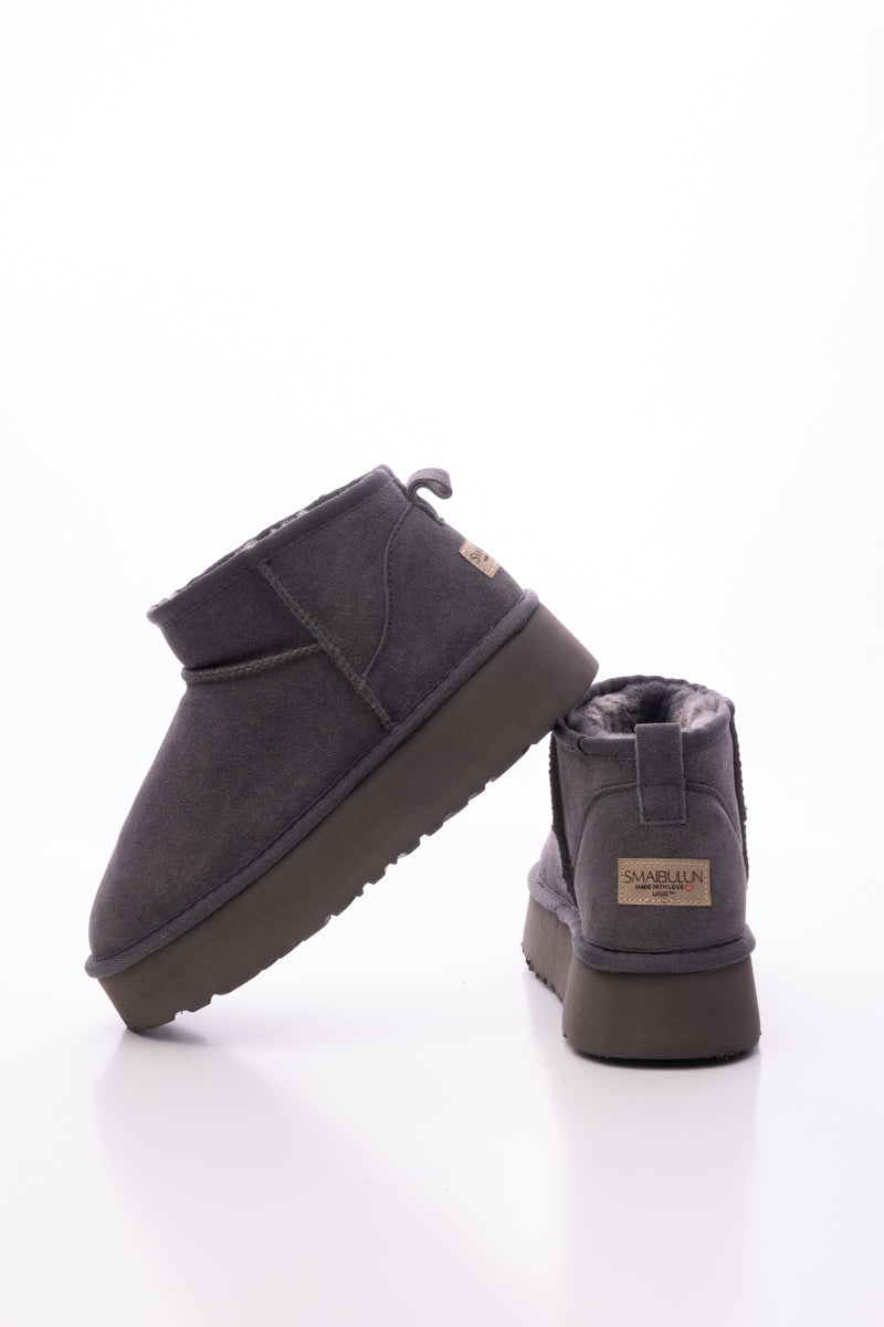 UGG Ultra Mini Platform Low Ankle Boot - Grey