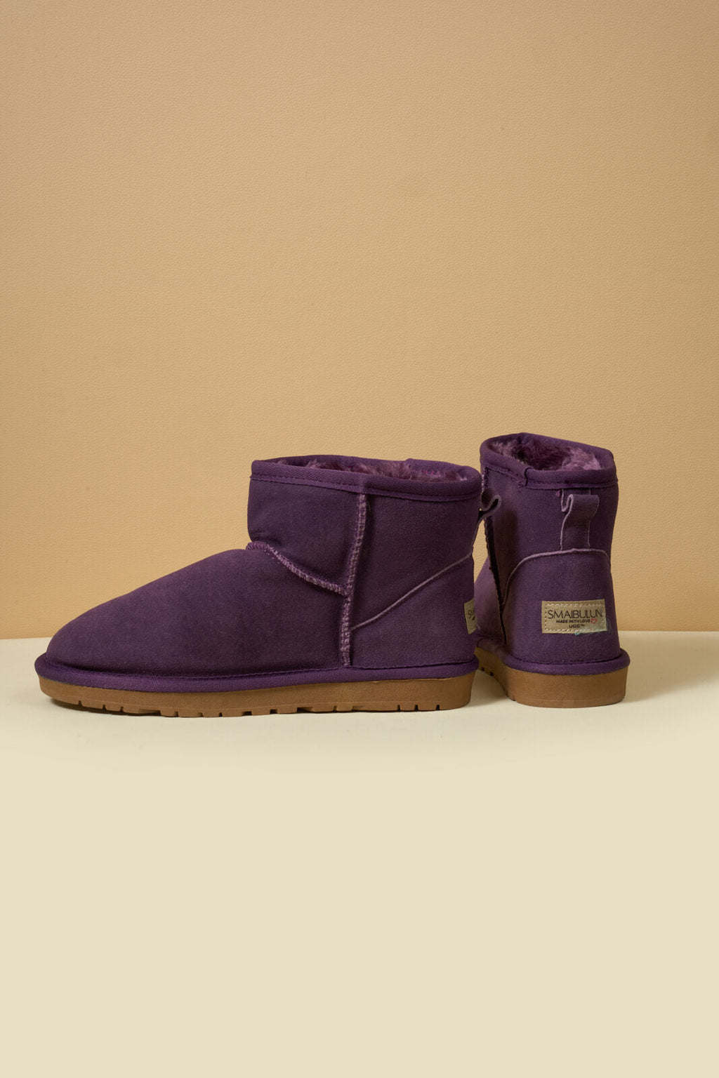 UGG Faux Fur-Lined Classic Short UGG Boots - Purple