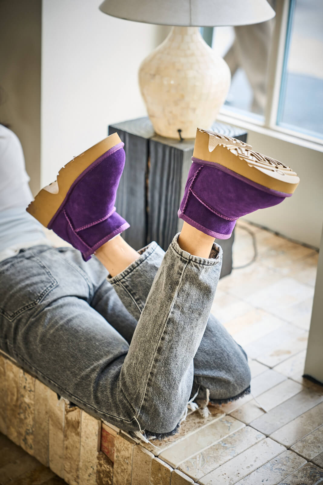 UGG Ultimate Platform Ankle Boots - Violet