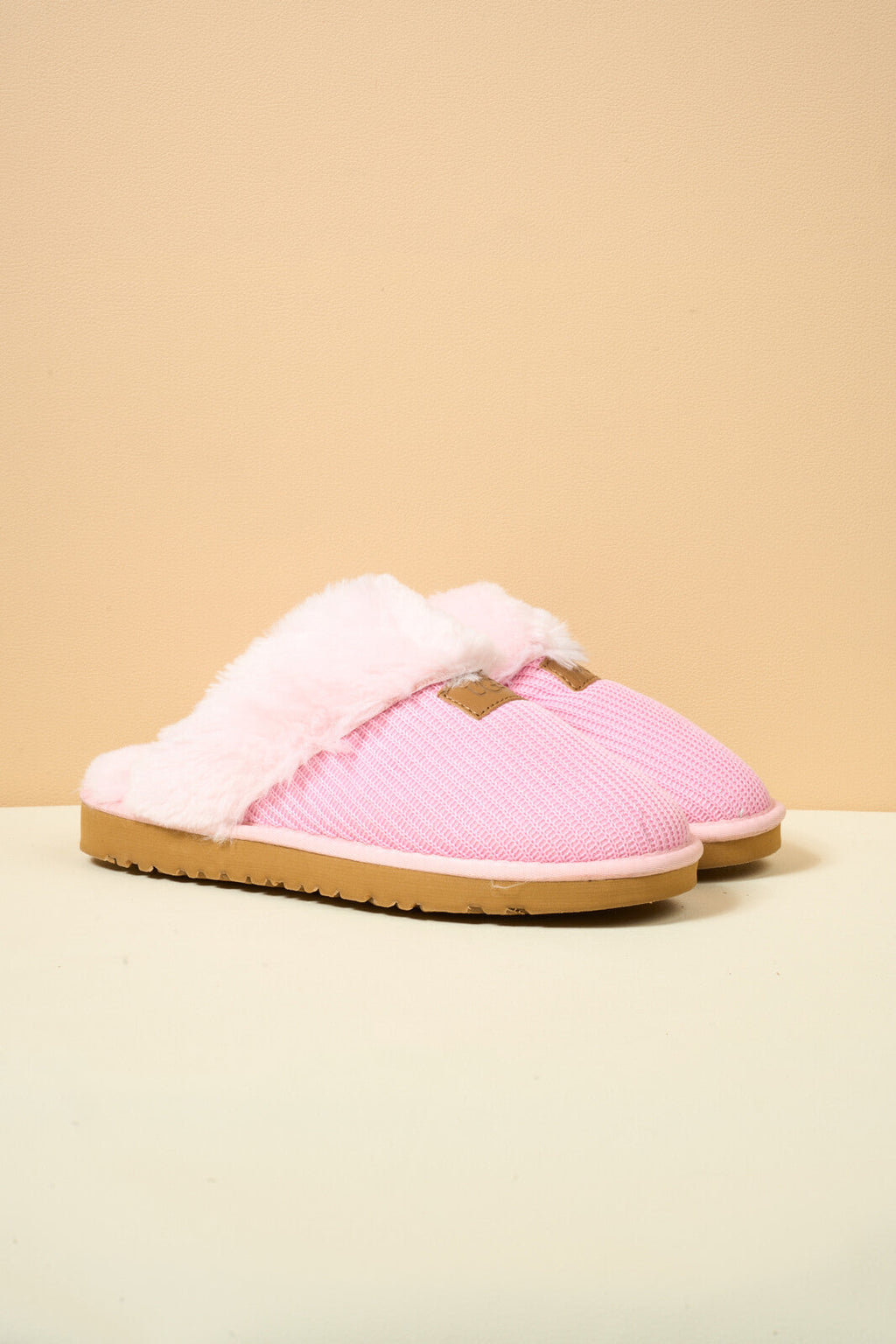 UGG Corduroy Knit Wool Blend Slipper - Pink