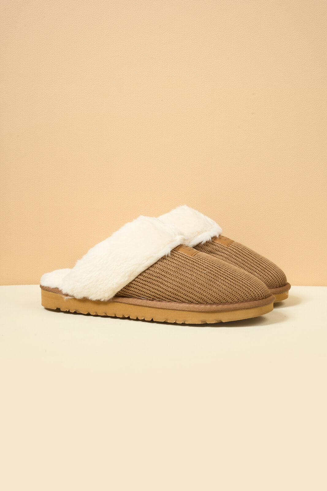 UGG Corduroy Knit Wool Blend Slipper - Chestnut