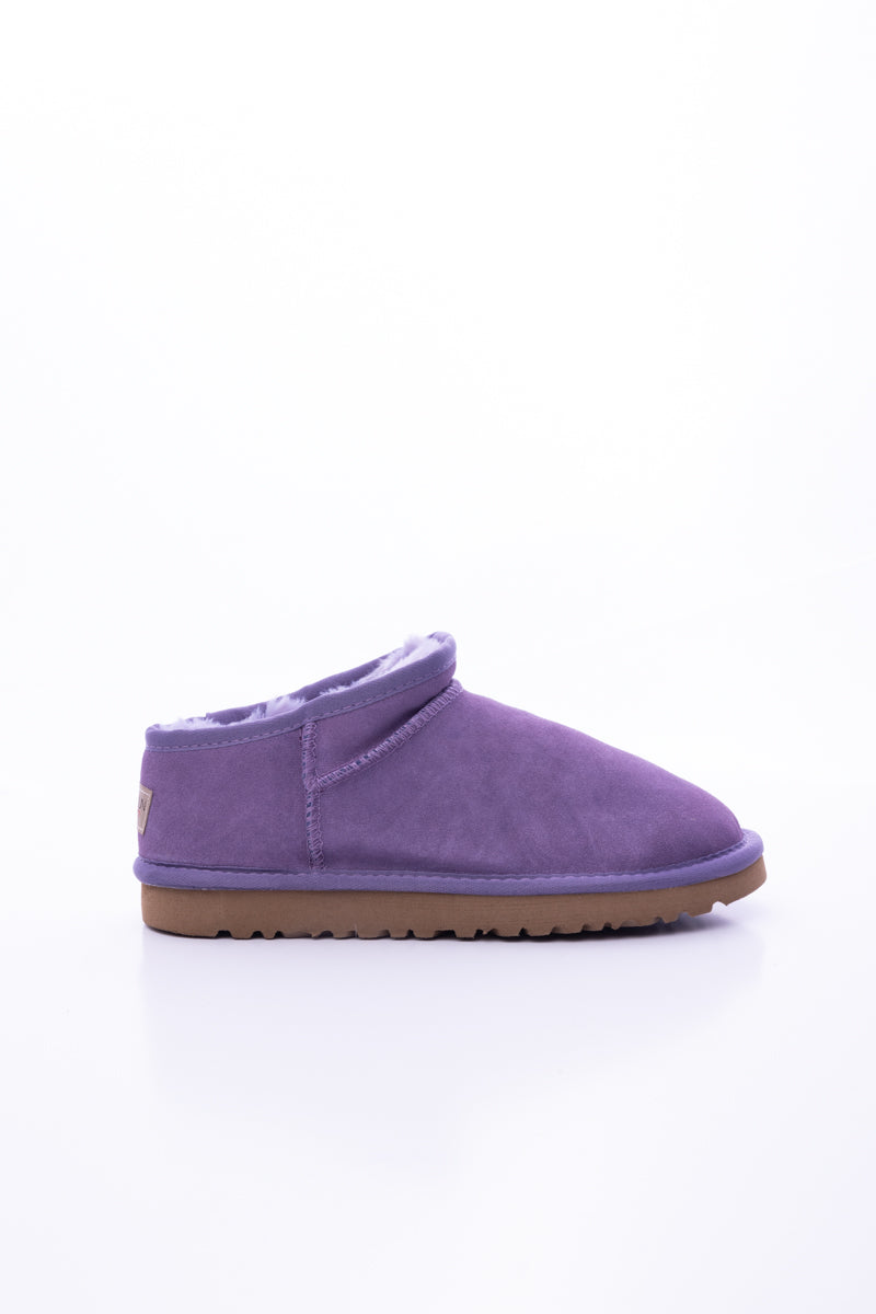 UGG Faux-Fur-Lined Suede Tasman Ankle Boot - Lavender