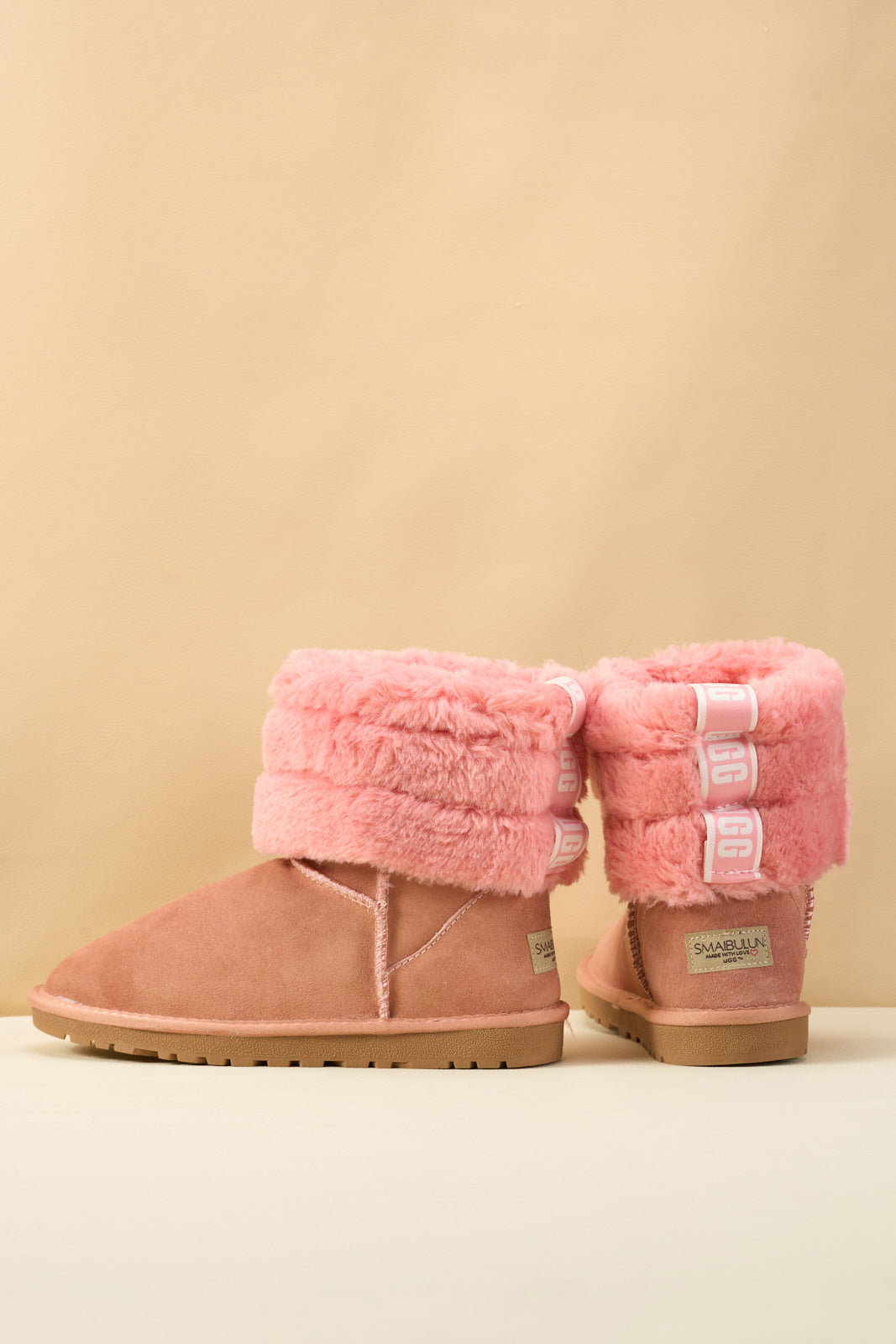 UGG Adelene Sherpa Woolen Boots - Pink