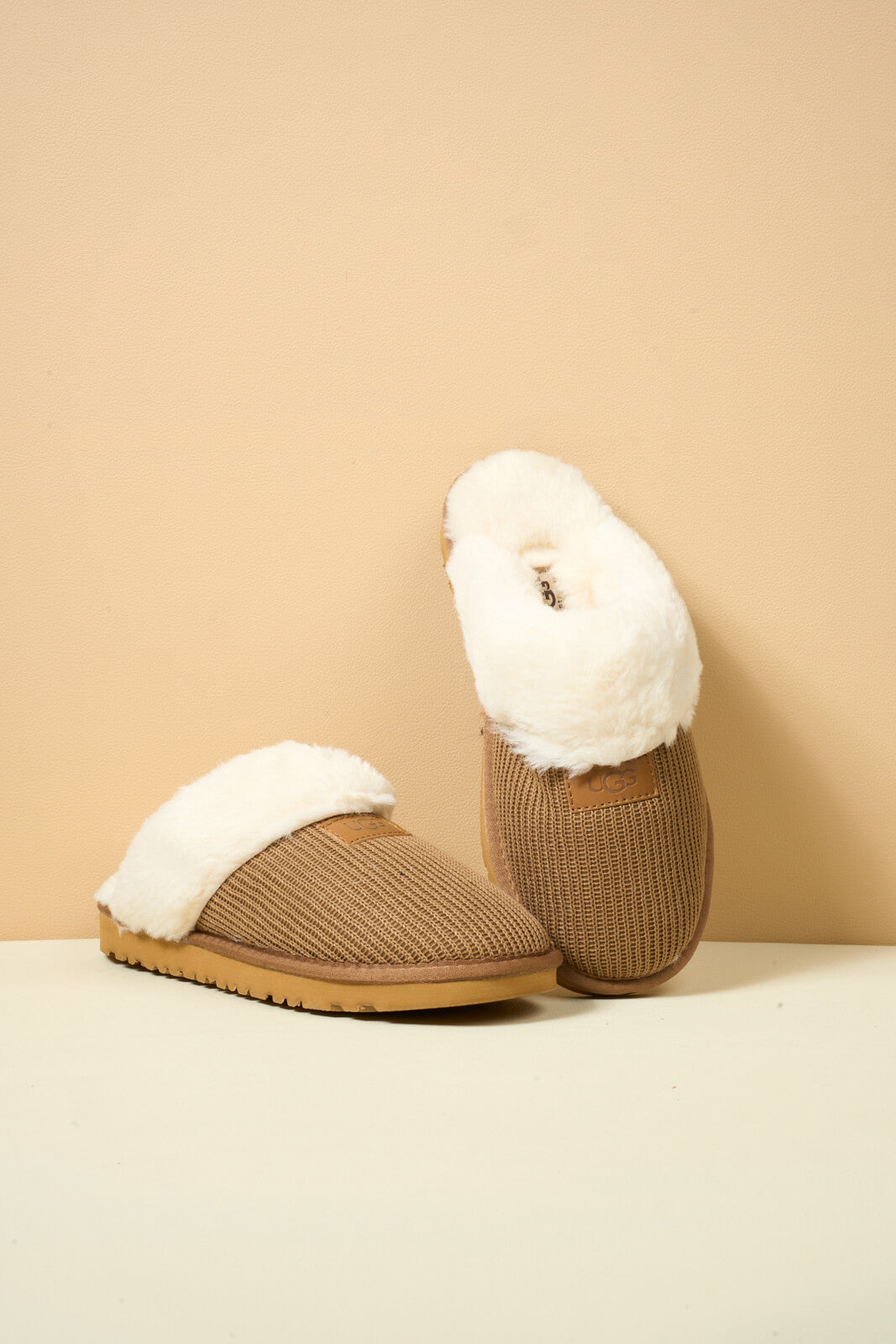 UGG Corduroy Knit Wool Blend Slipper - Chestnut