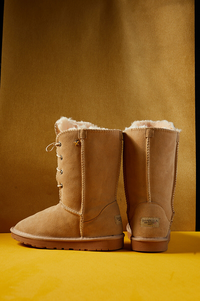 UGG Star Soldier Suede Wool Blend Boots