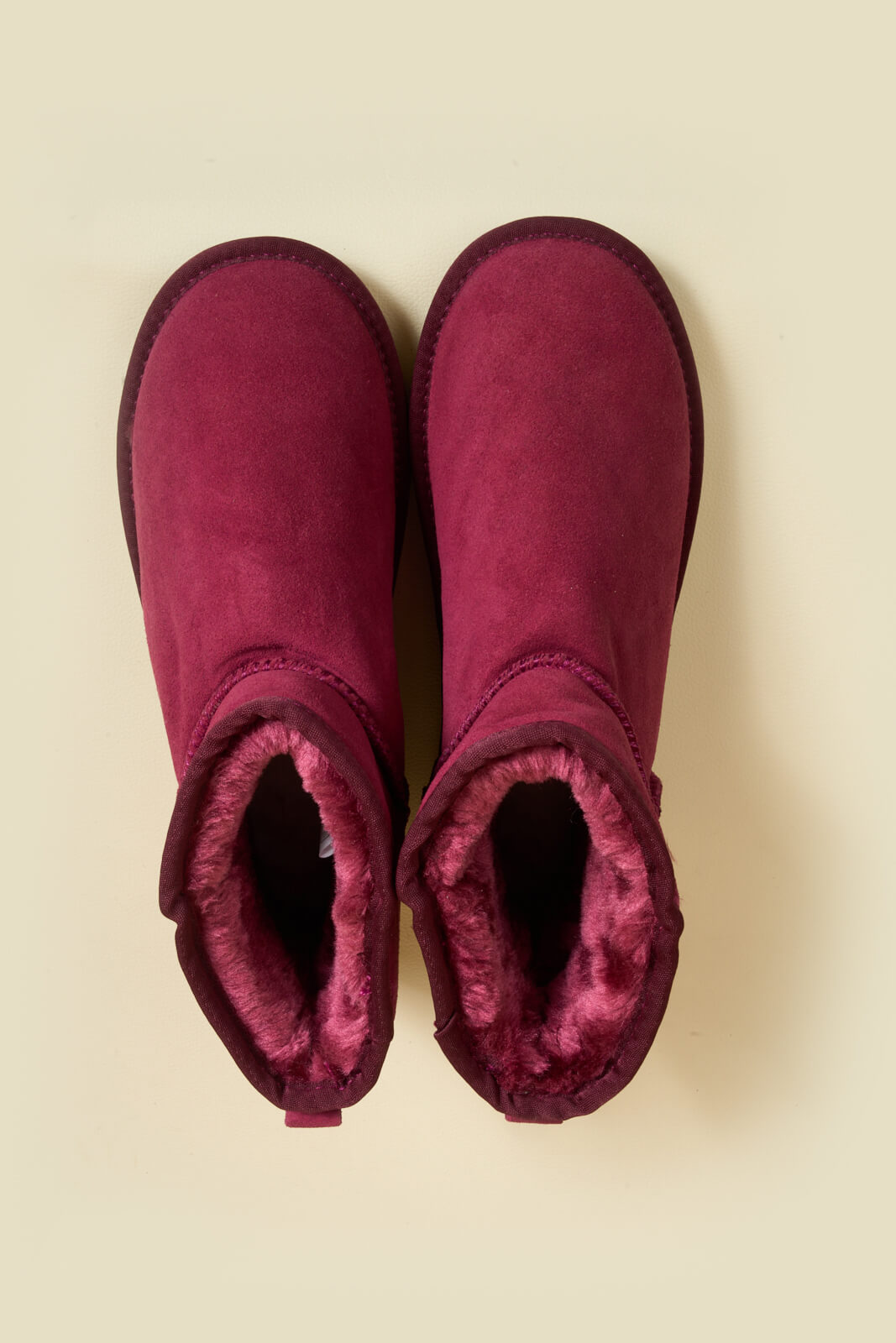 UGG Faux Fur-Lined Classic Short UGG Boots - Claret