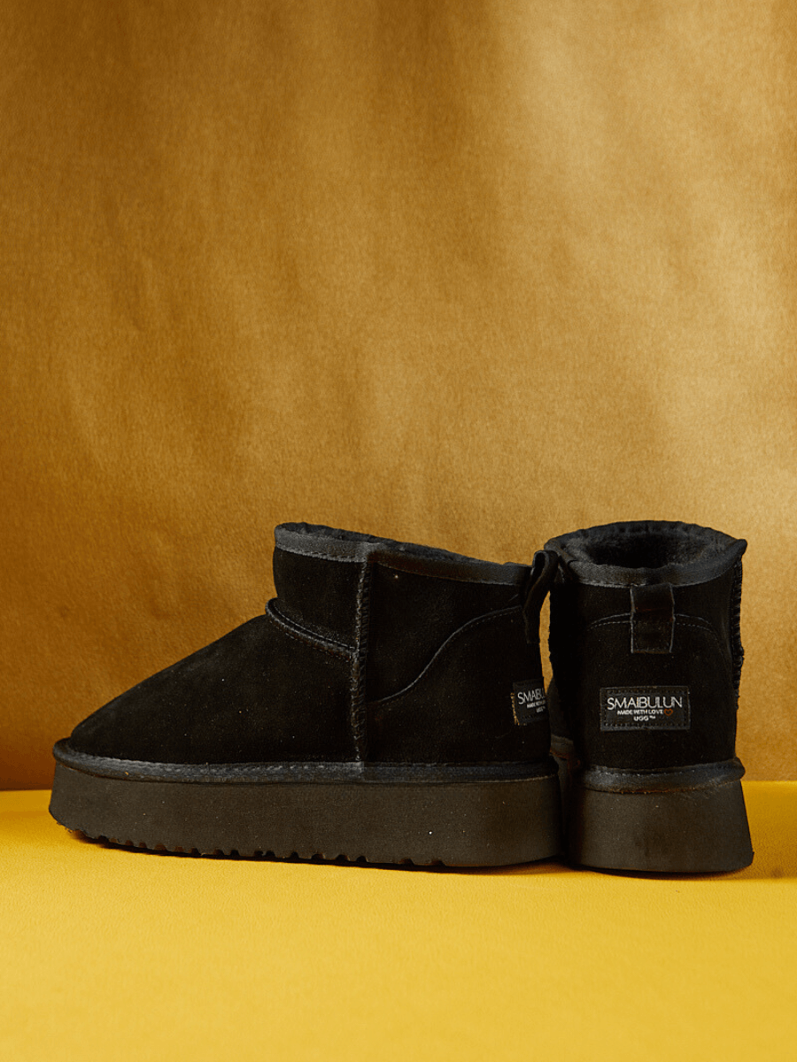 UGG Ultra Mini Platform Low Ankle Boot - Black