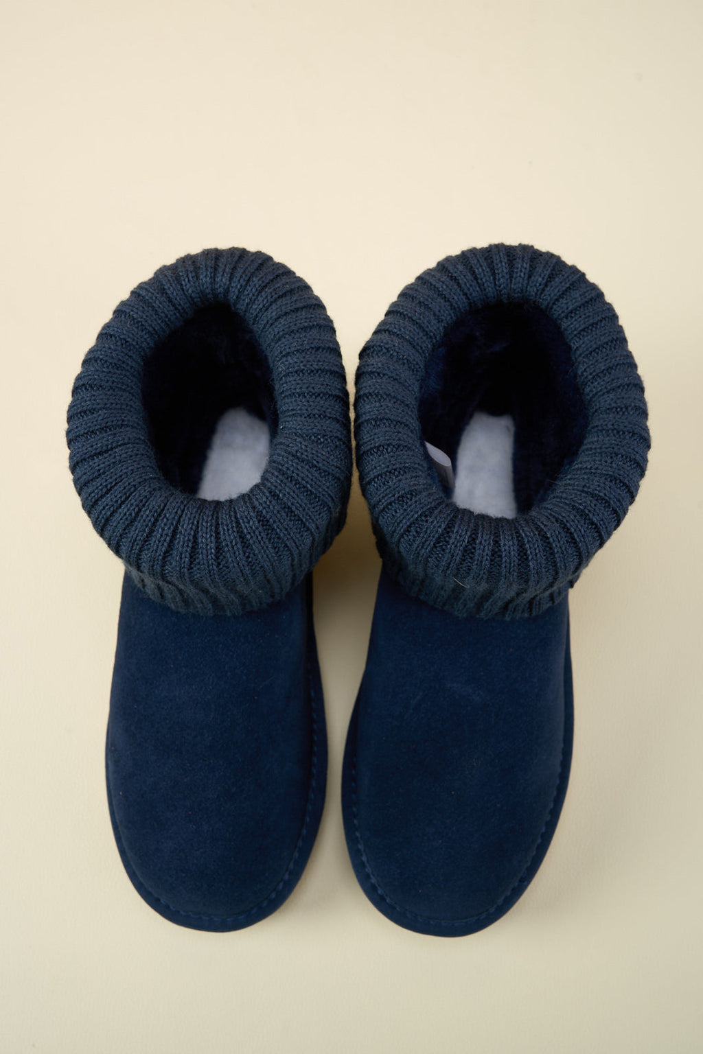 UGG Ankle Knit Stocking Mini Boots - Navy