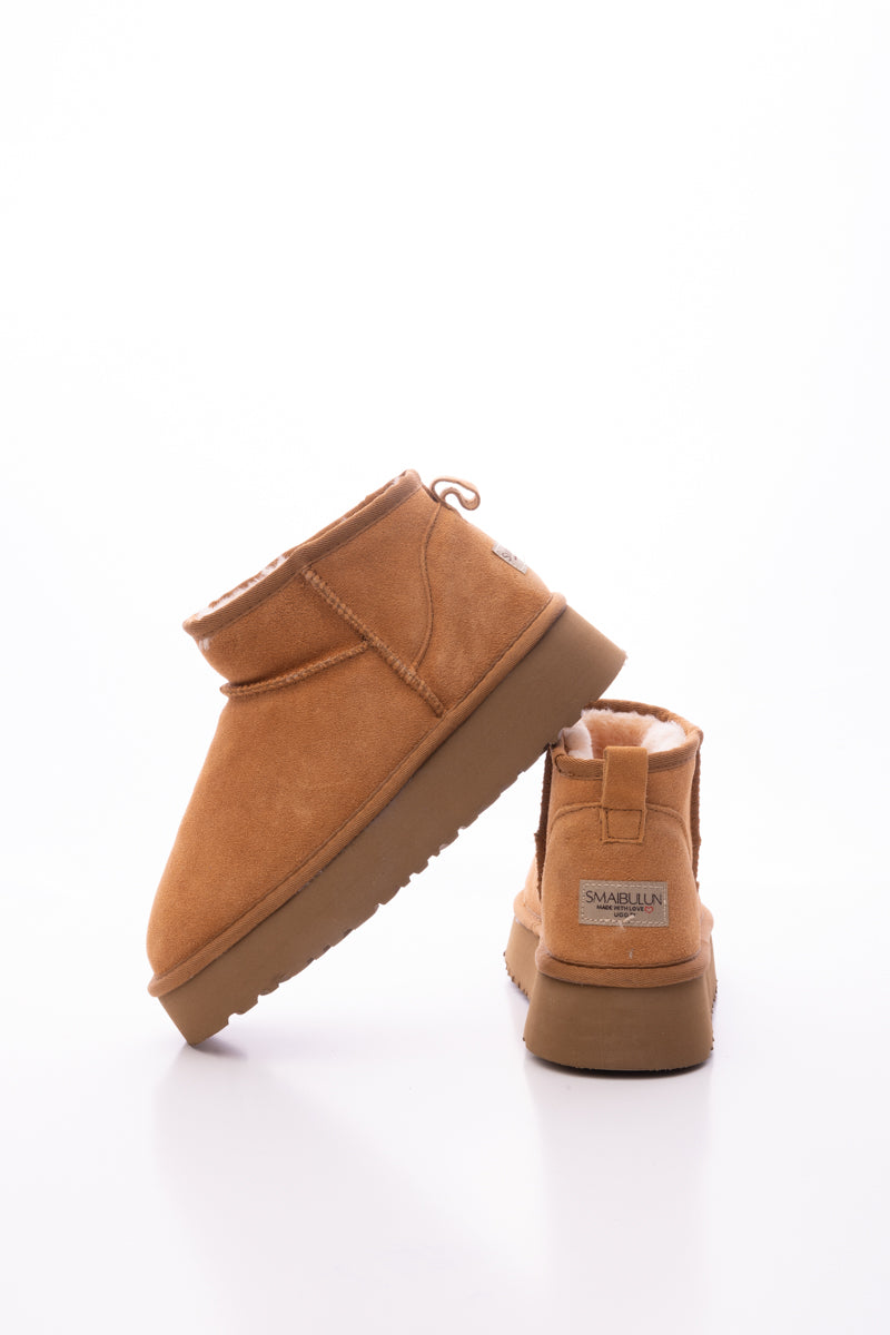 UGG Ultra Mini Platform Low Ankle Boot - Chestnut