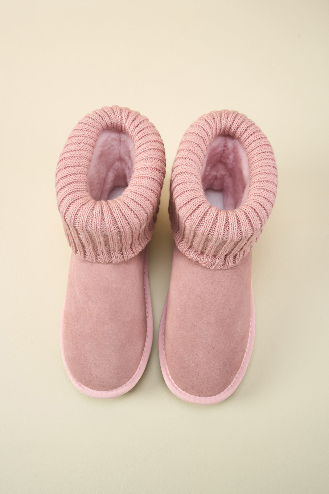 UGG Ankle Knit Stocking Mini Boots - Pink