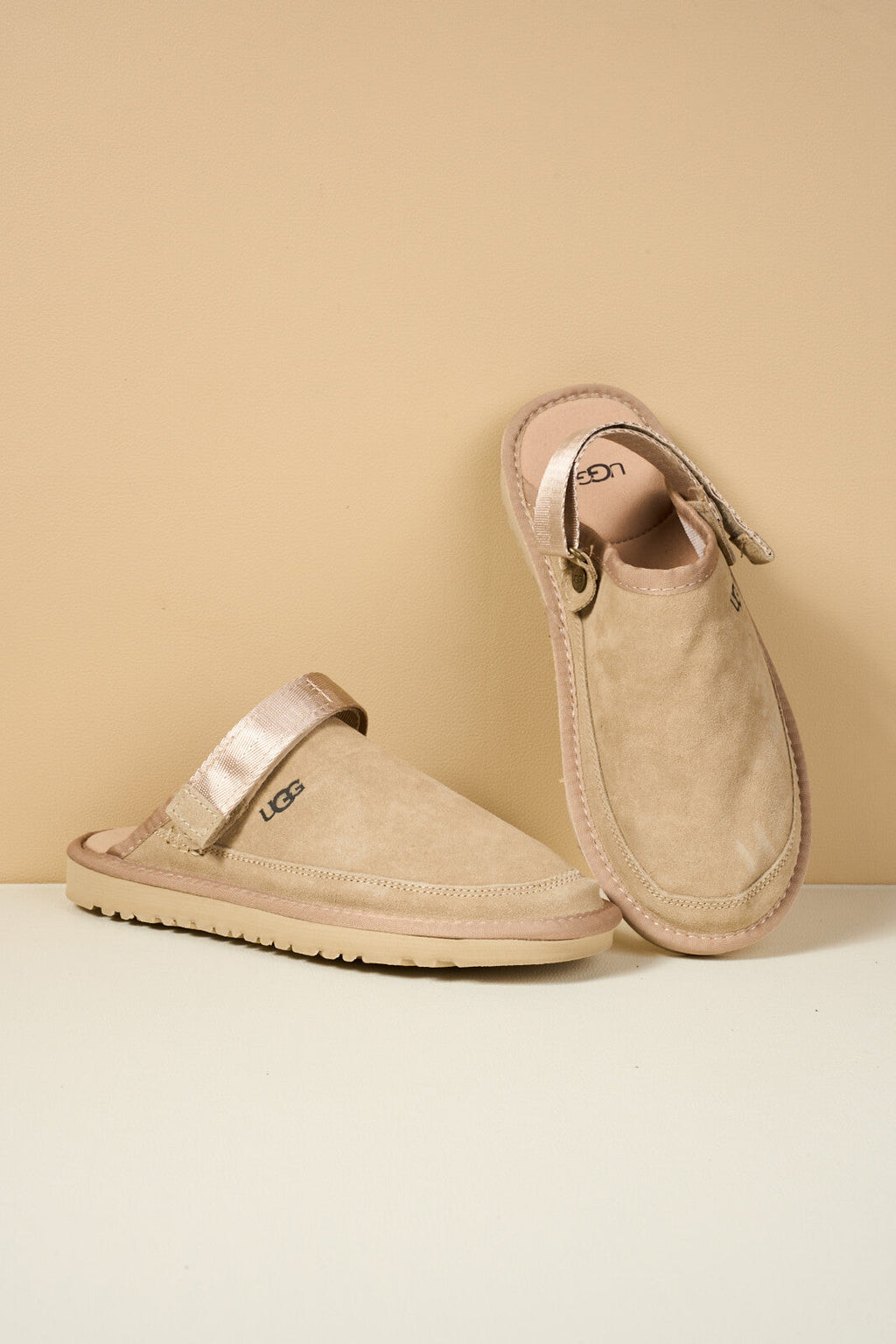 UGG Lyla Suede Slingback Scuff Slipper - Sand
