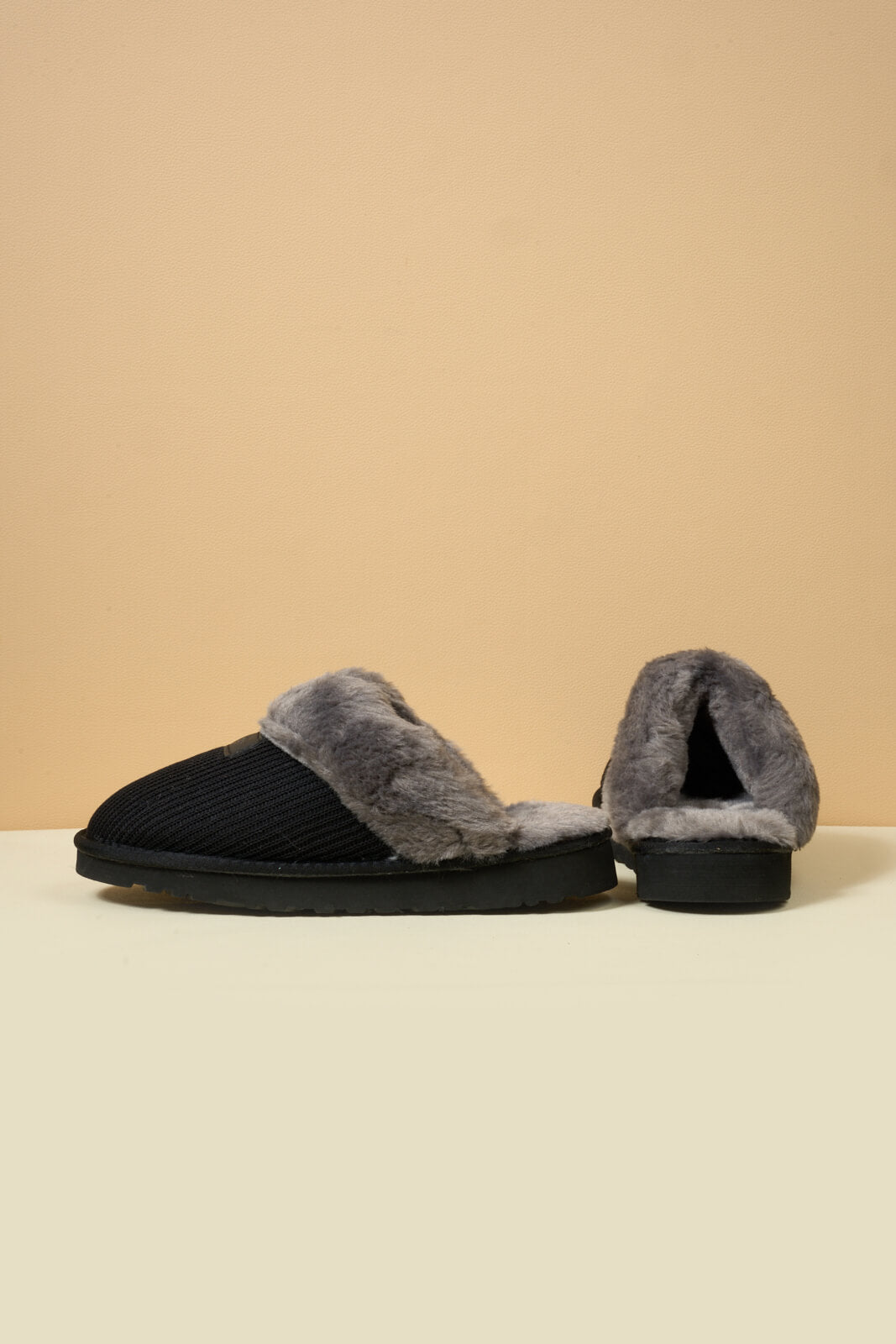 UGG Corduroy Knit Wool Blend Slipper - Charcoal
