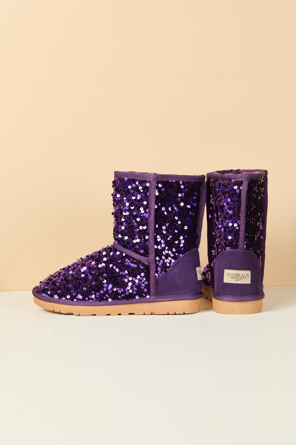 UGG Dallas Glam Sequin Shearling Boots - Violet