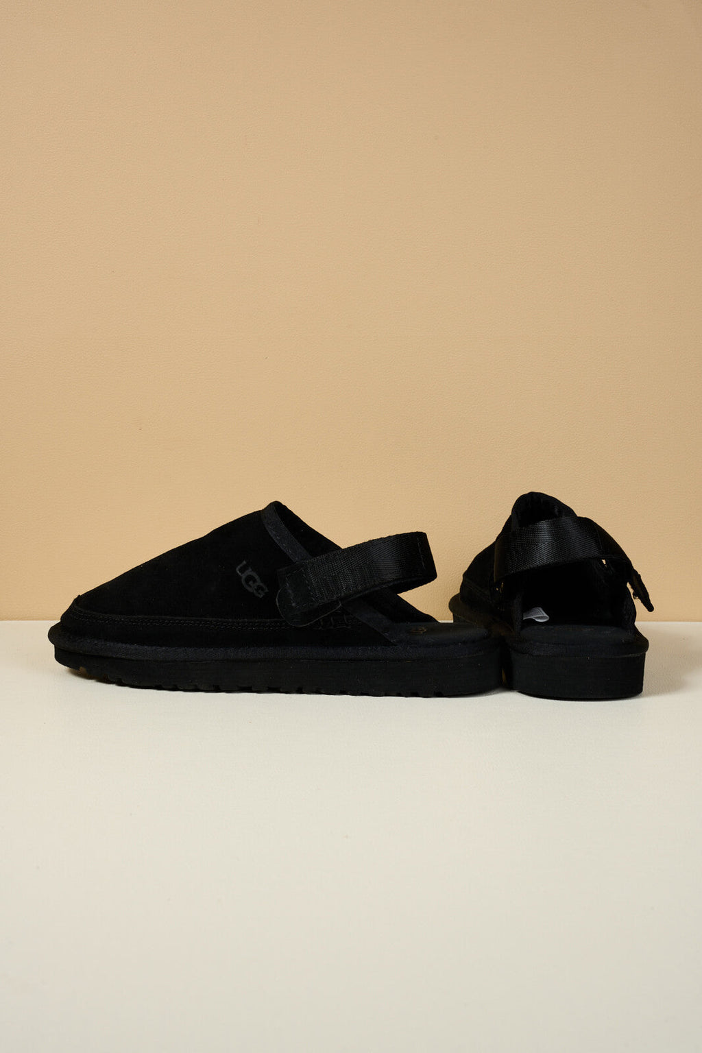 UGG Lyla Suede Slingback Scuff Slipper - Black