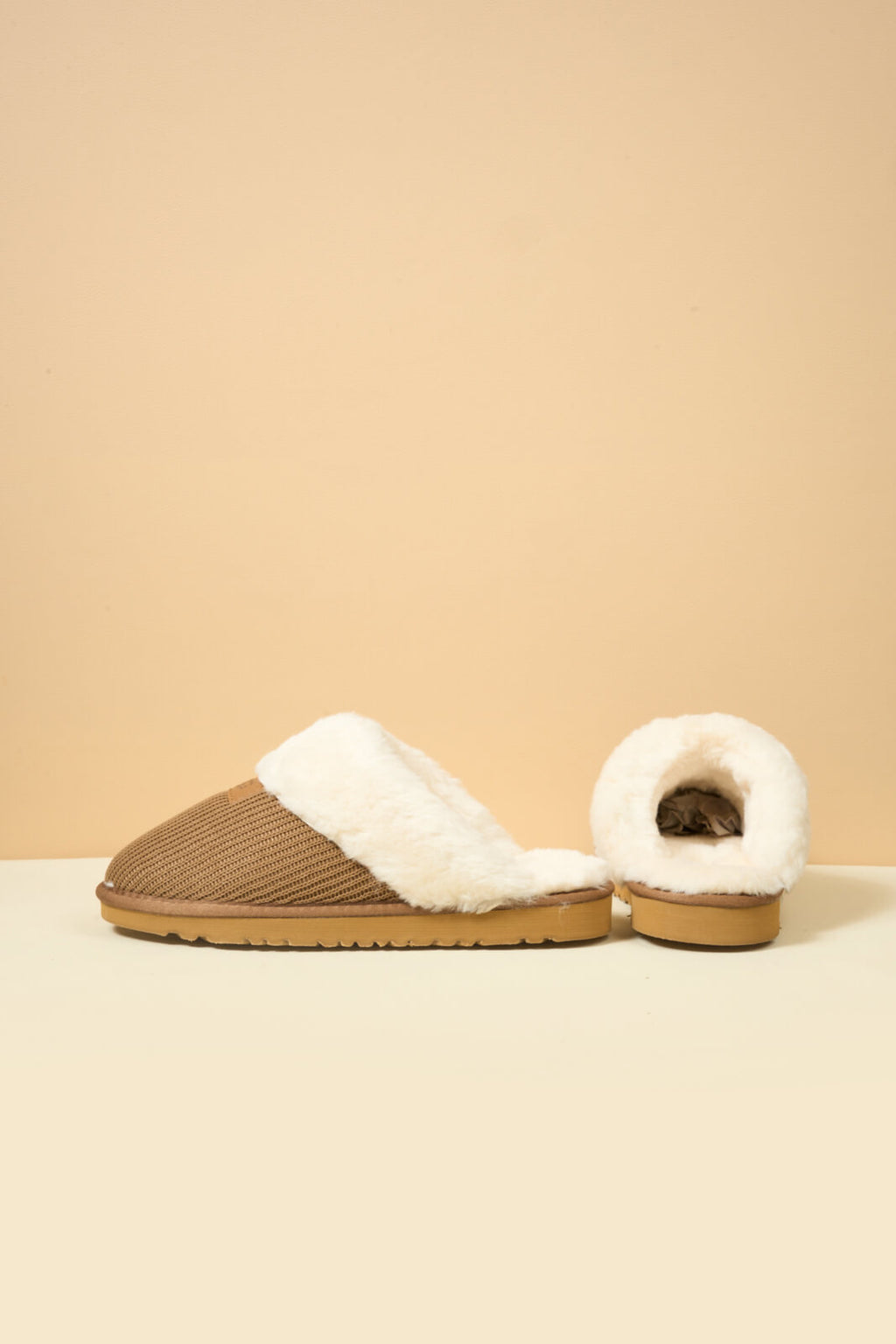 UGG Corduroy Knit Wool Blend Slipper - Chestnut
