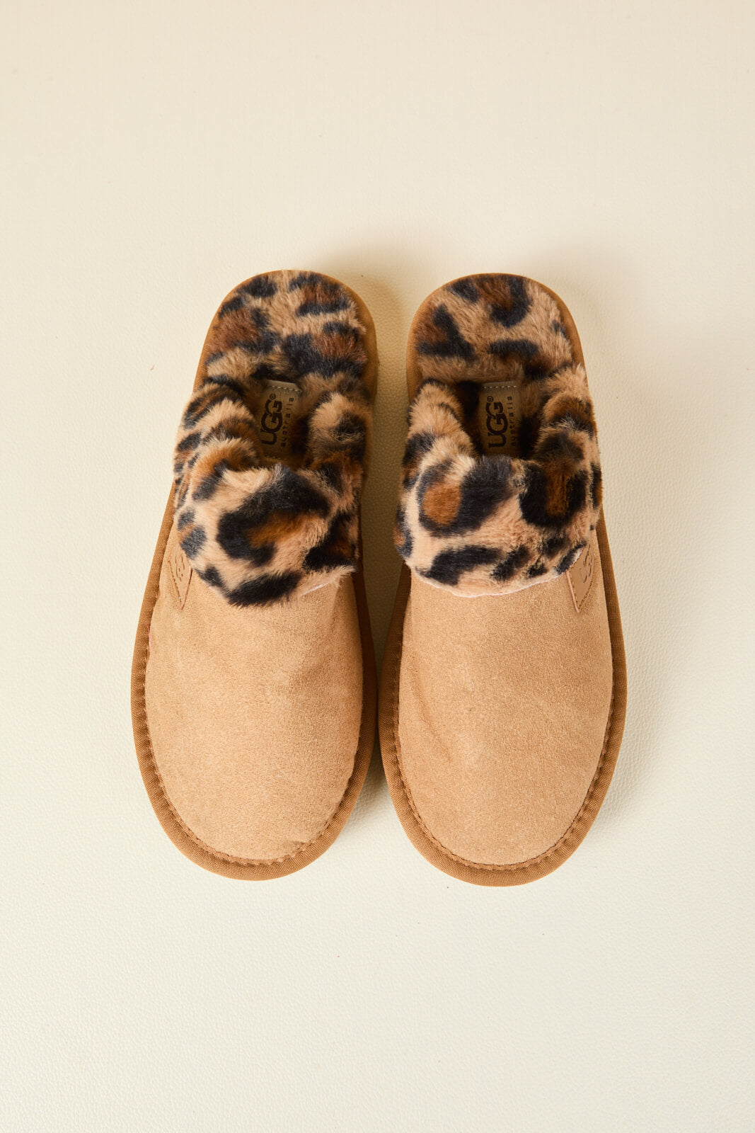 UGG Wild Whisper Animal Wool-Lined Slipper - Chestnut