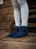 UGG Ankle Knit Stocking Mini Boots - Navy