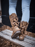 UGG Tri Ribbon Bow Suede Boots - Cheetah
