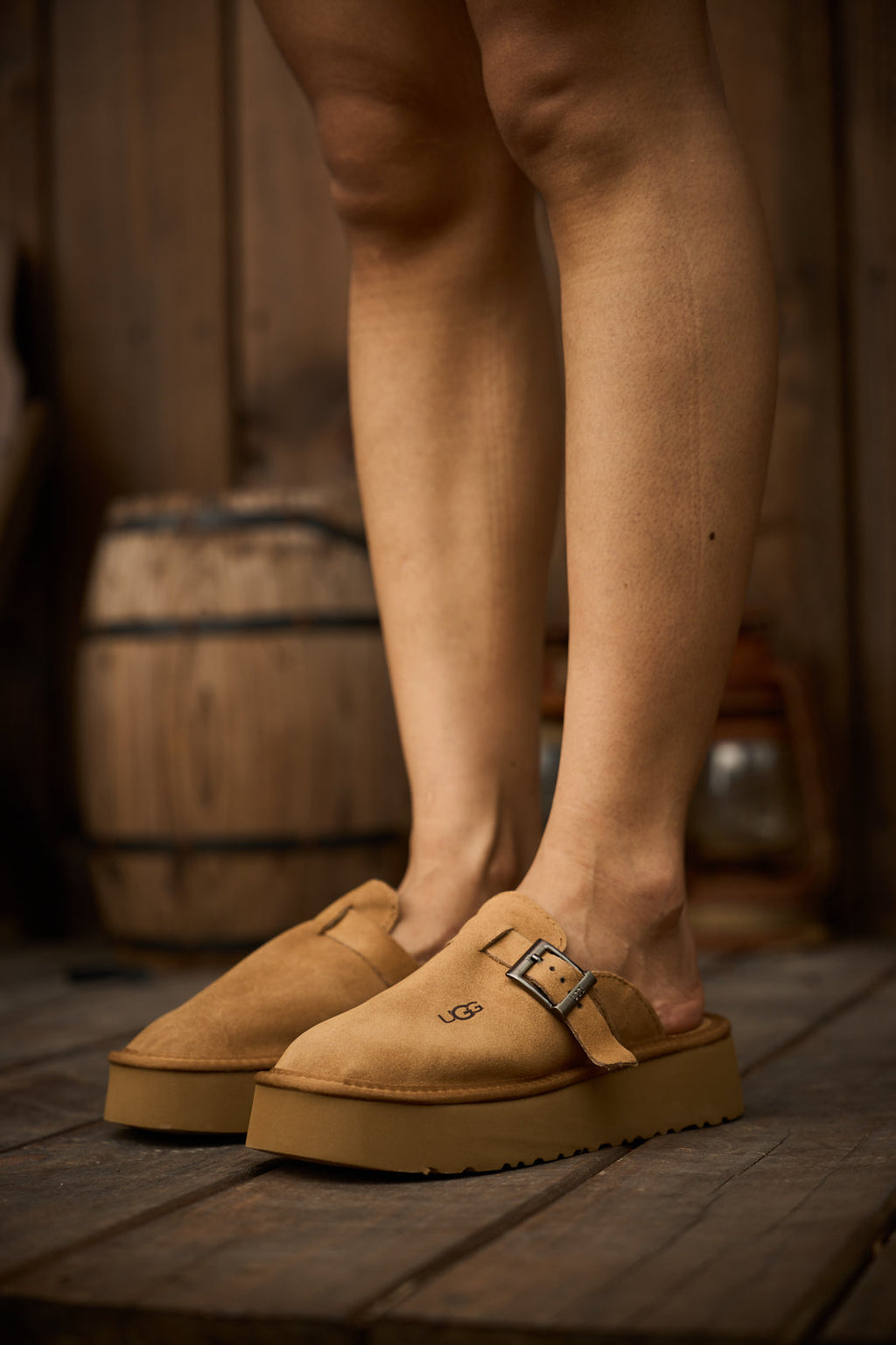 UGG Forever Iconic Platform Clog - Chestnut