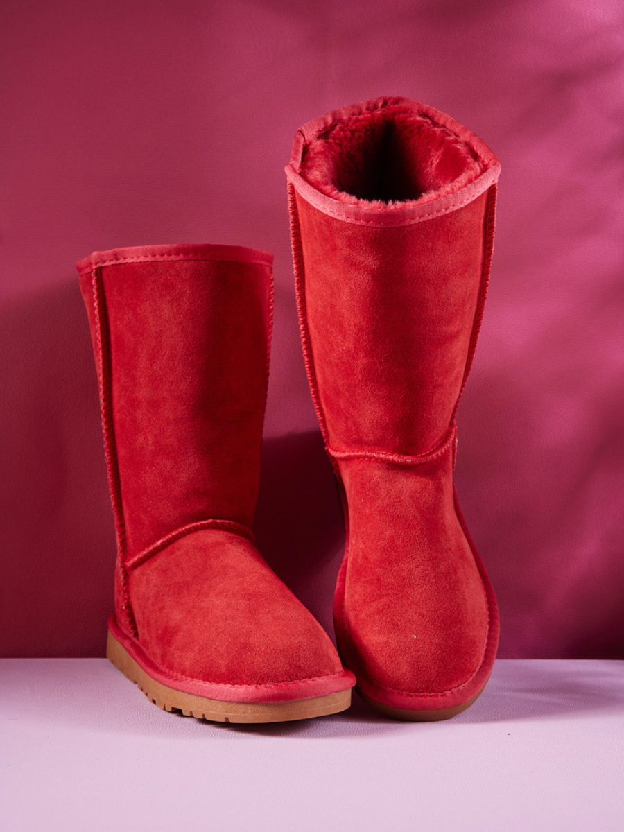 UGG Classic Suede Mid-Length boots - Red