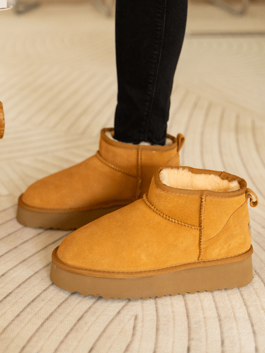 UGG Ultra Mini Platform Low Ankle Boot - Chestnut