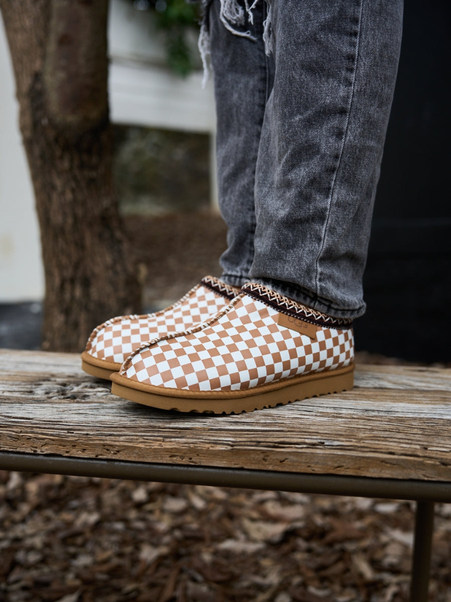 UGG Seasonal Cheers Plaid Bootie - Khaki