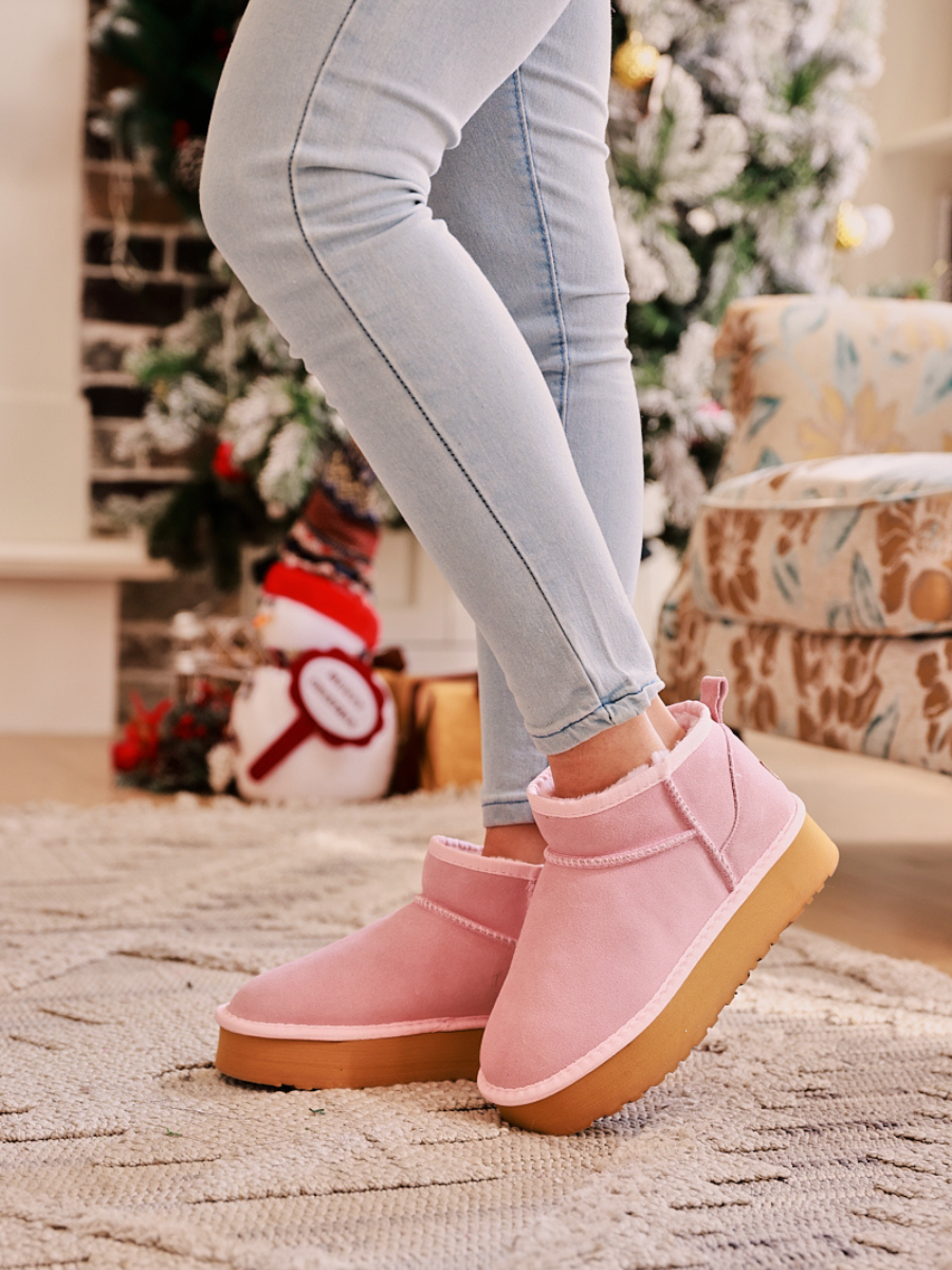 UGG Ultra Mini Platform Low Ankle Boot - Pink