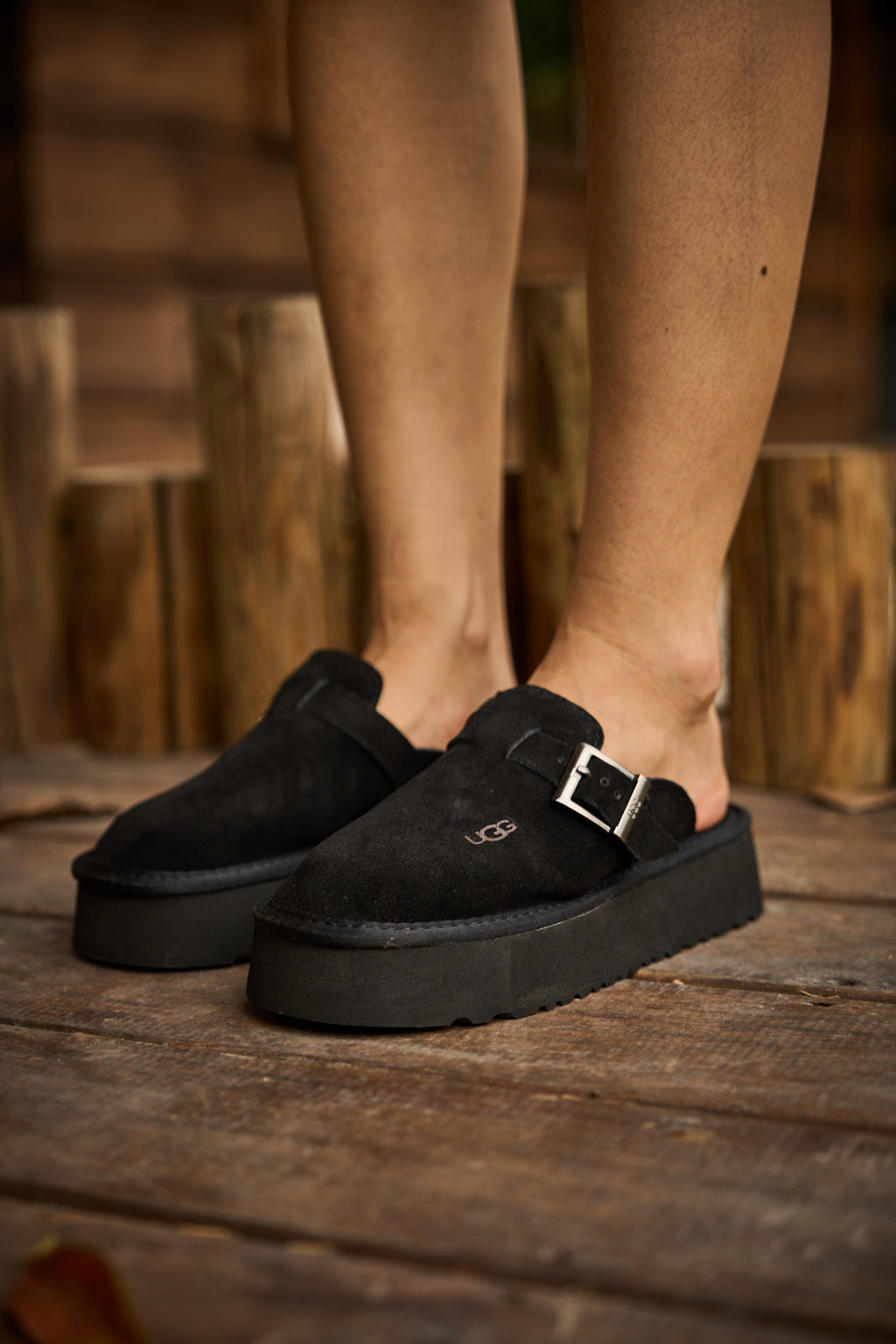 UGG Forever Iconic Platform Clog - Black