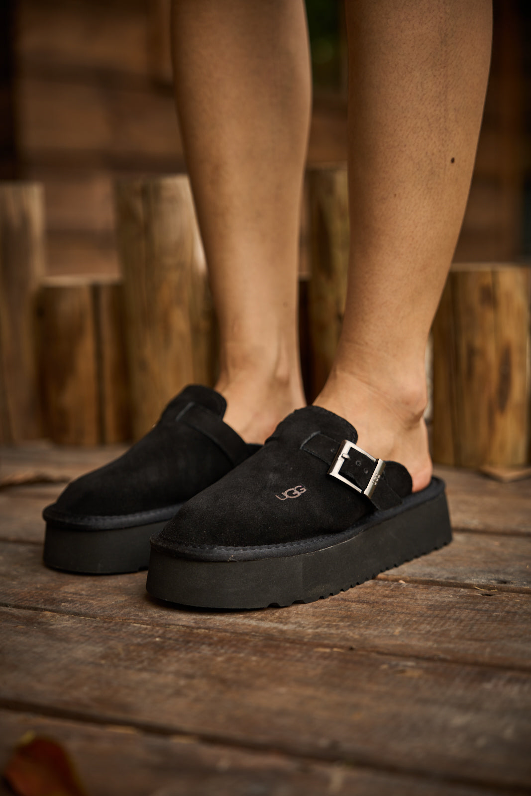 UGG Forever Iconic Platform Clog - Black