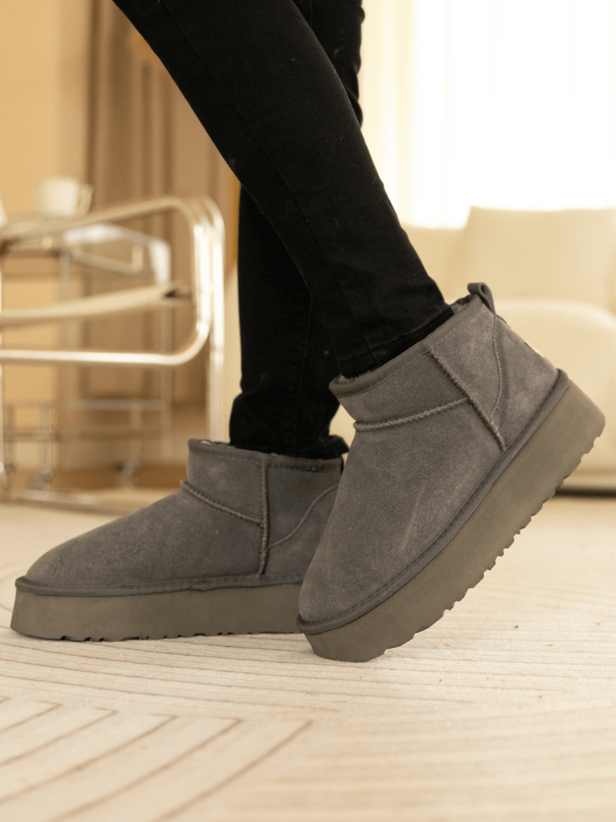 UGG Ultra Mini Platform Low Ankle Boot - Grey