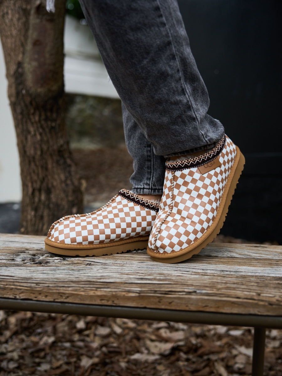 UGG Seasonal Cheers Plaid Bootie - Khaki