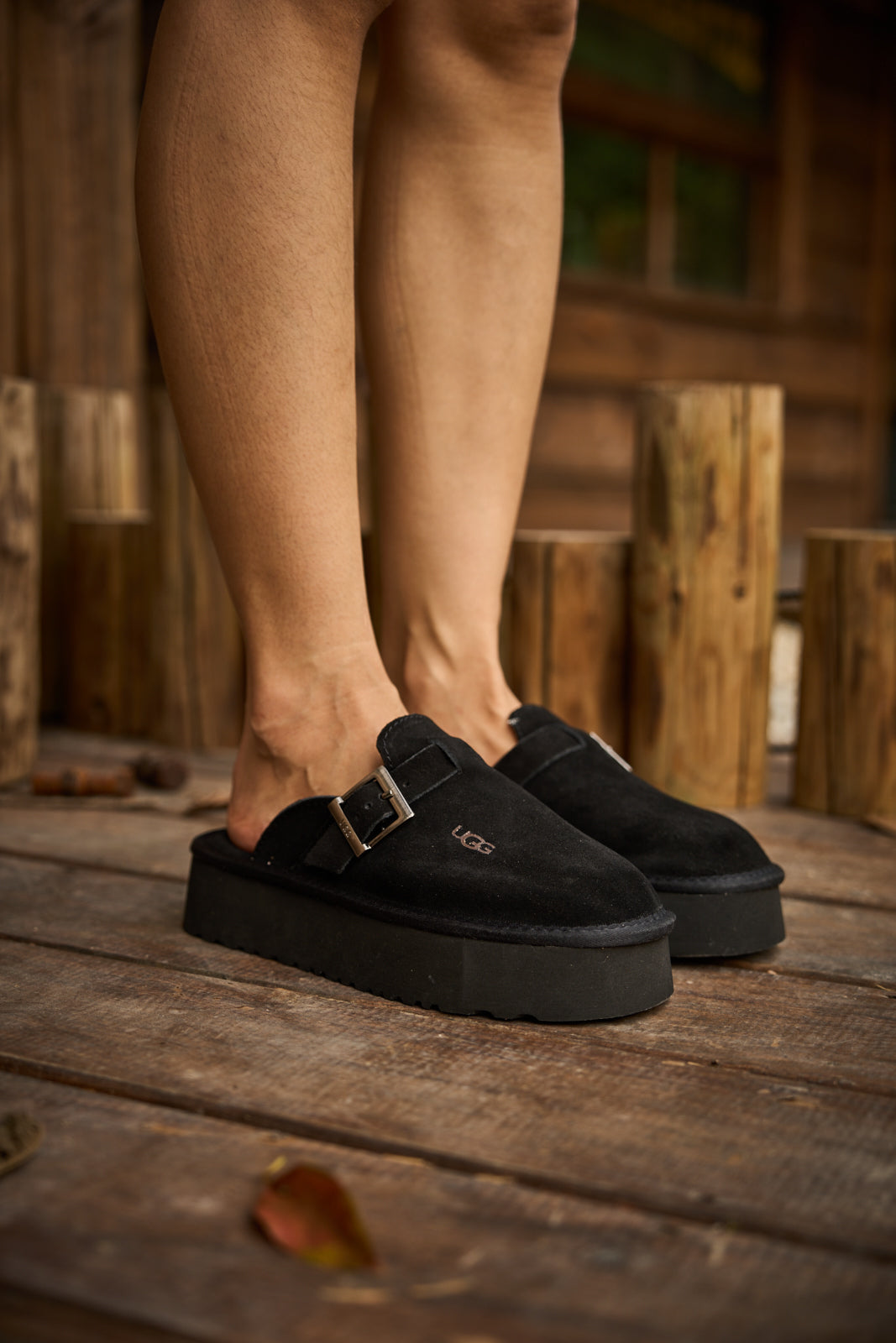 UGG Forever Iconic Platform Clog - Black