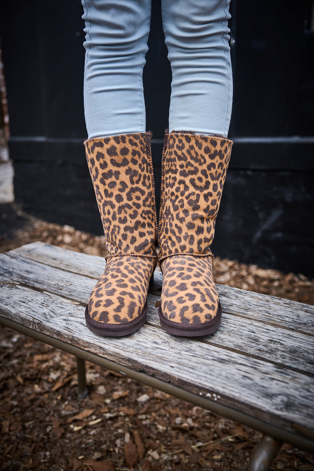 UGG Tri Ribbon Bow Suede Boots - Cheetah