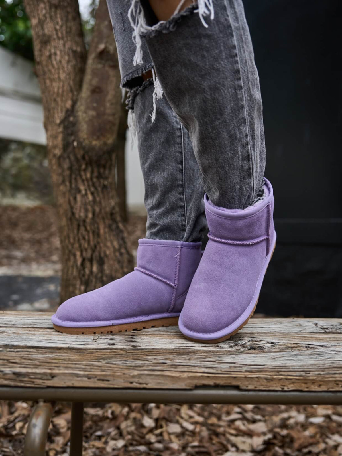 UGG Faux Fur-Lined Classic Short UGG Boots - Lavender
