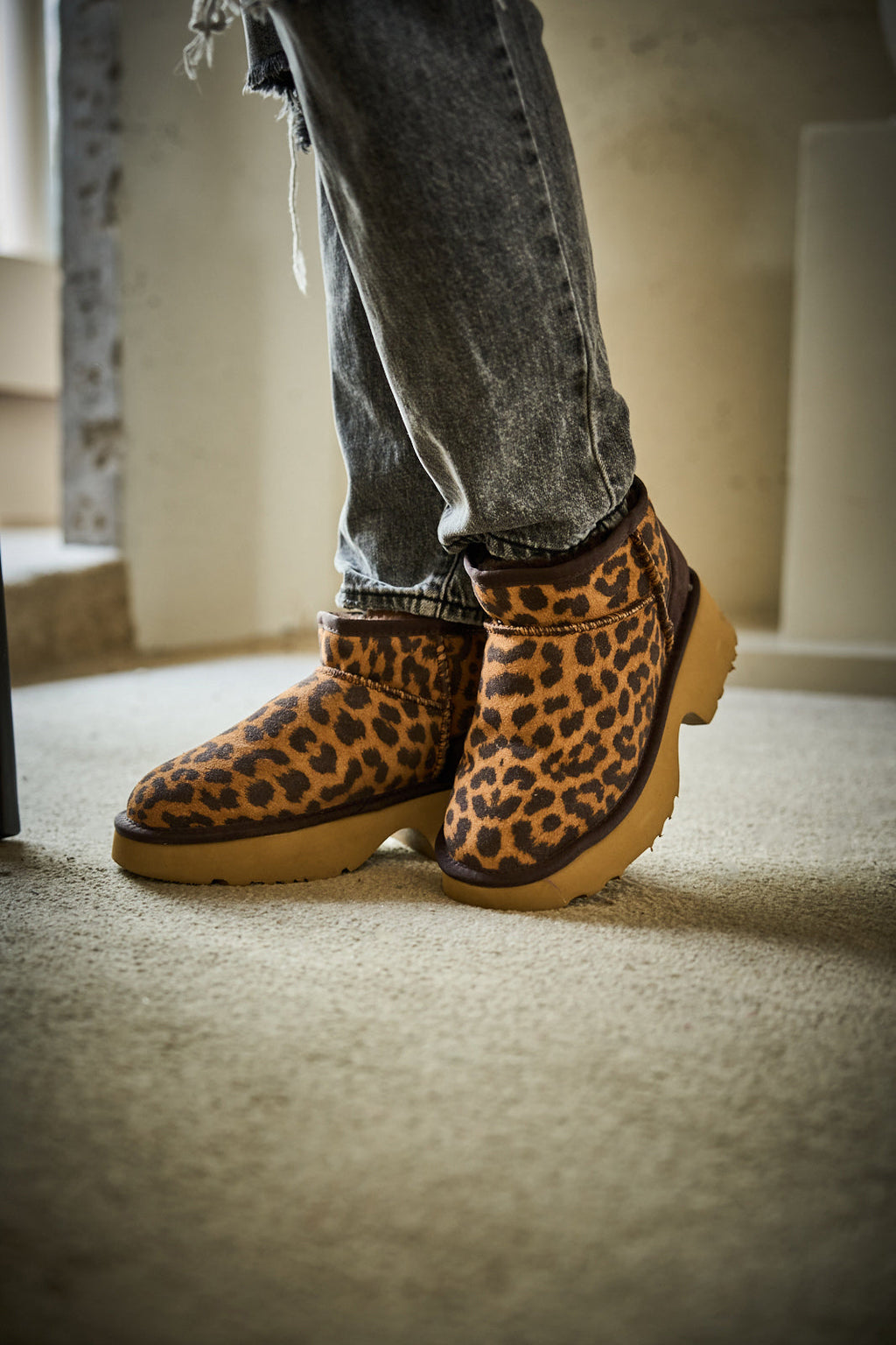 UGG Ultimate Platform Ankle Boots - Cheetah