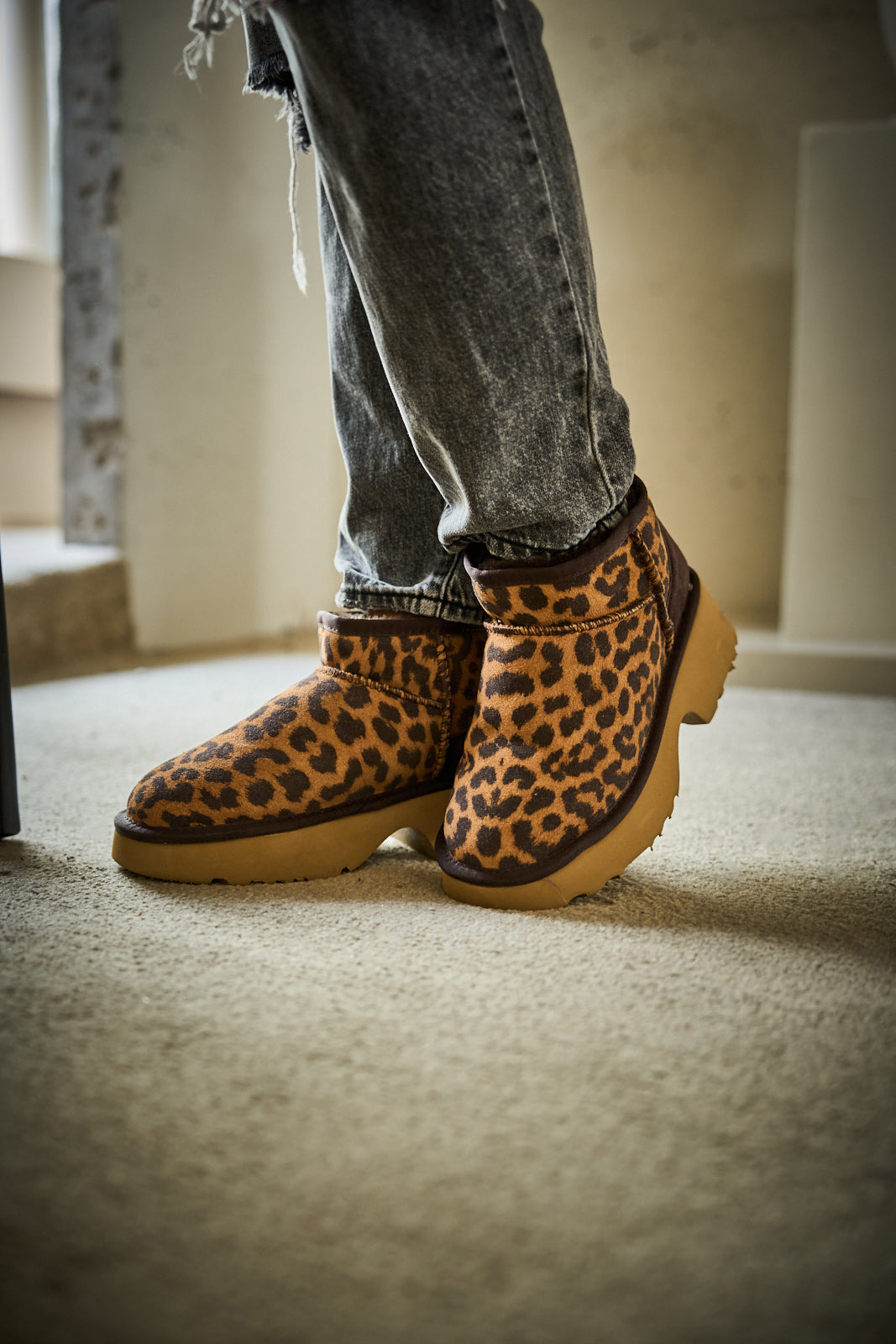 UGG Ultimate Platform Ankle Boots - Cheetah