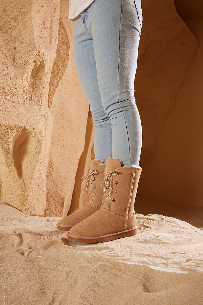 UGG Star Soldier Suede Wool Blend Boots