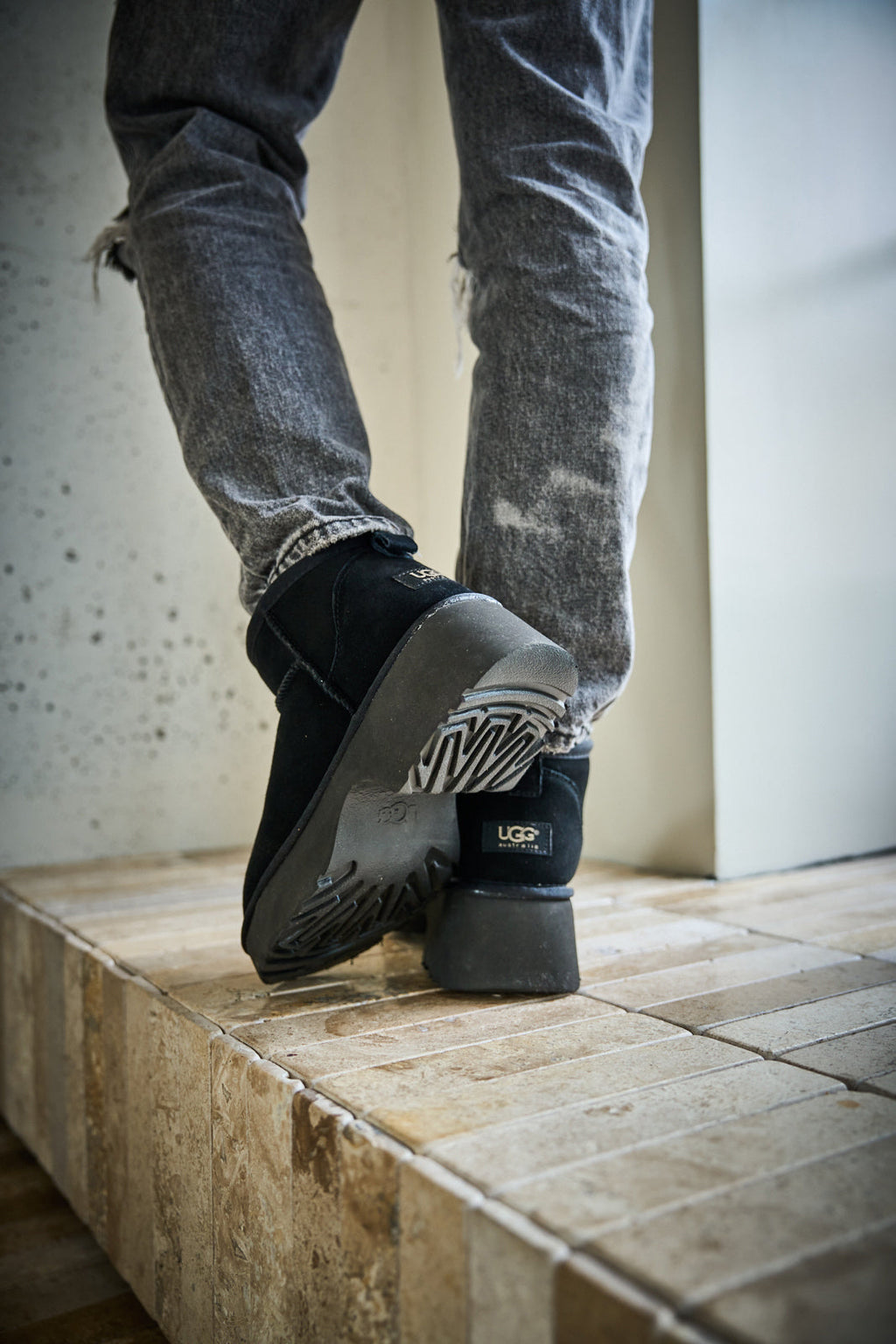 UGG Ultimate Platform Ankle Boots - Black