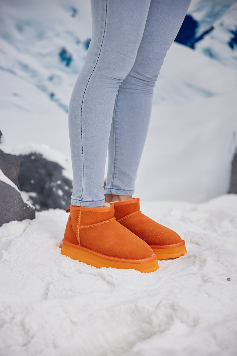 UGG Ultra Mini Platform Low Ankle Boot - Orange