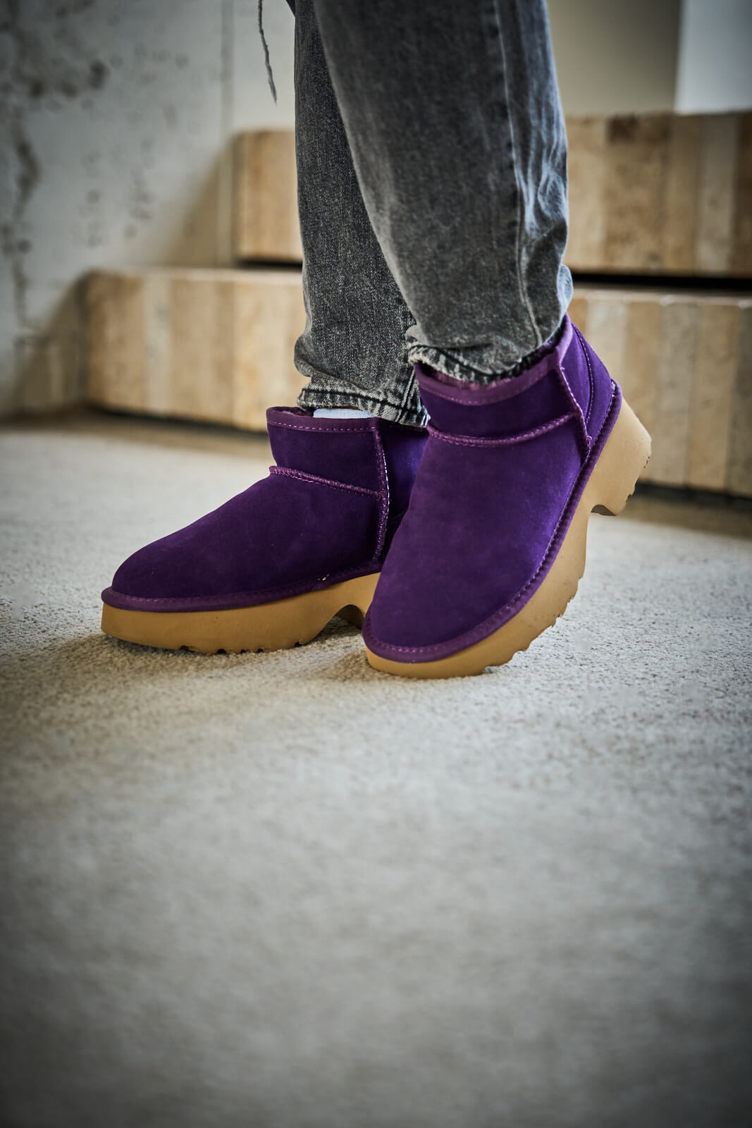 UGG Ultimate Platform Ankle Boots - Violet