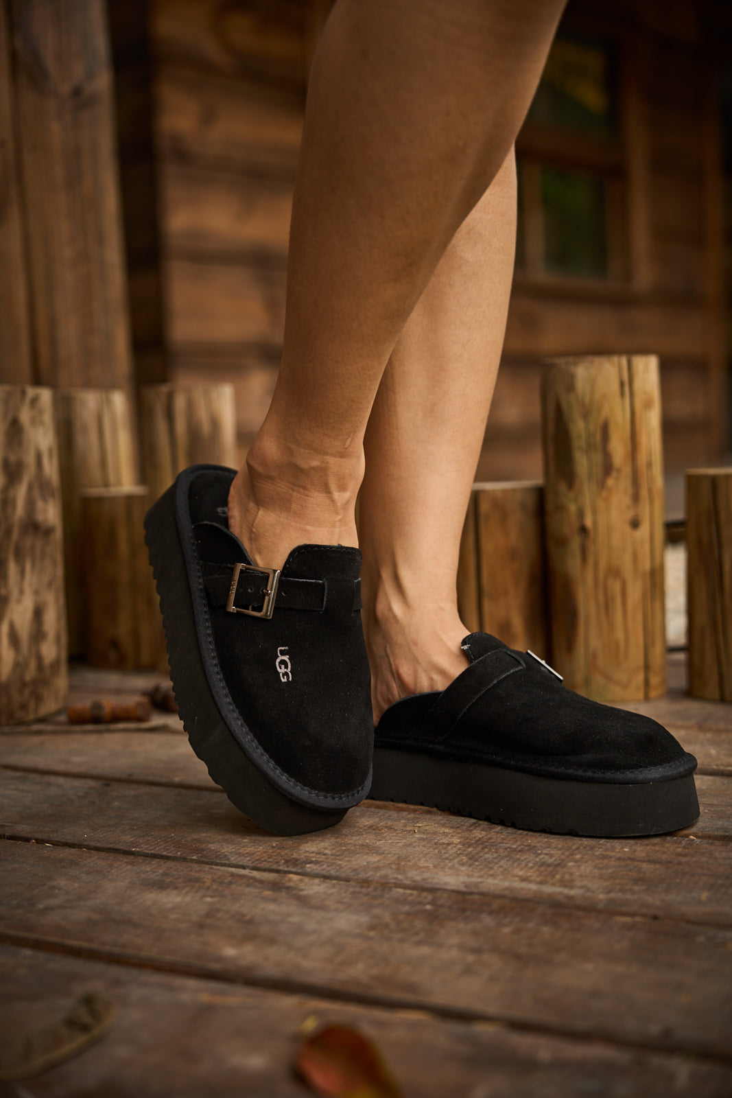 UGG Forever Iconic Platform Clog - Black