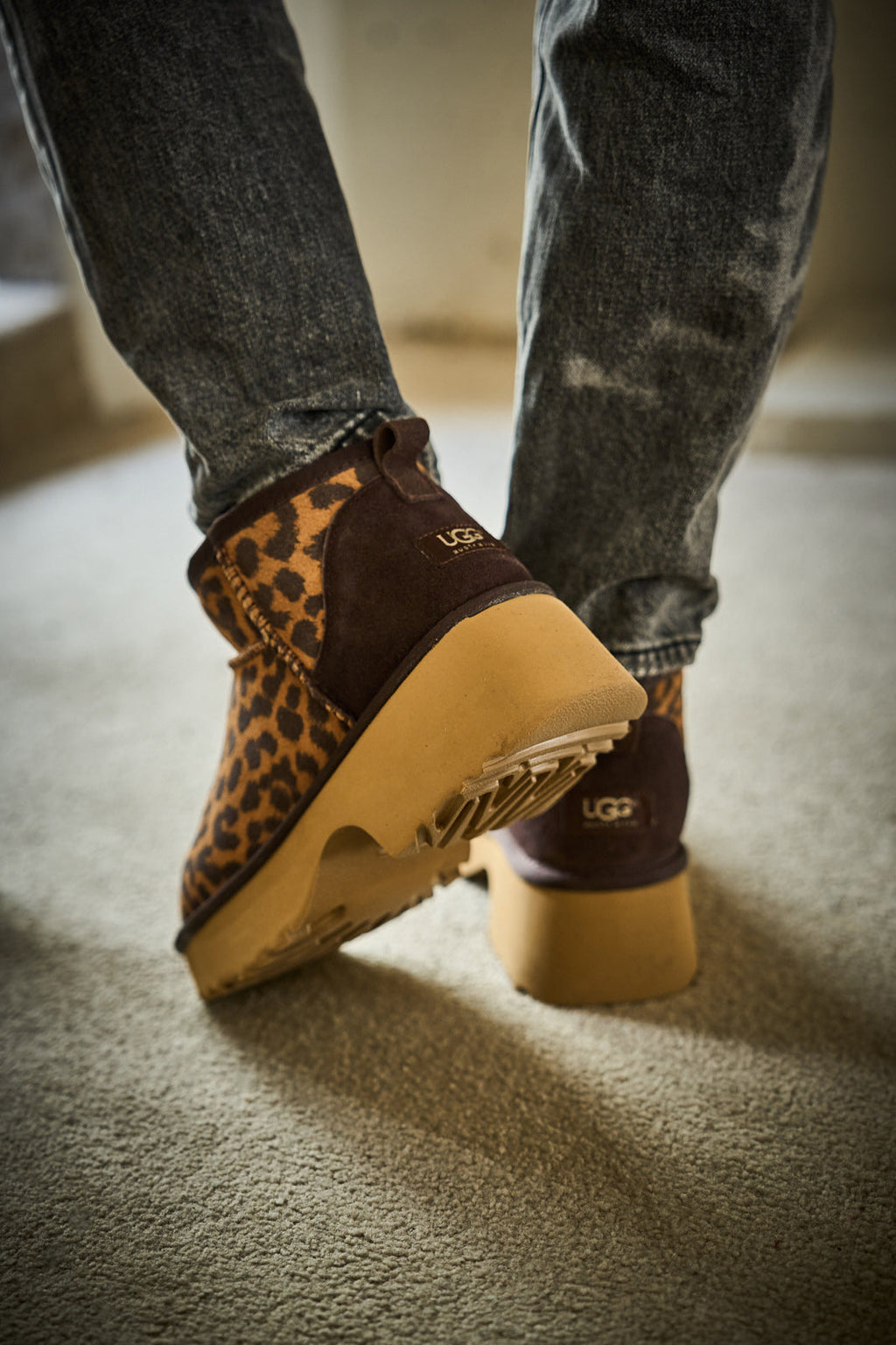 UGG Ultimate Platform Ankle Boots - Cheetah