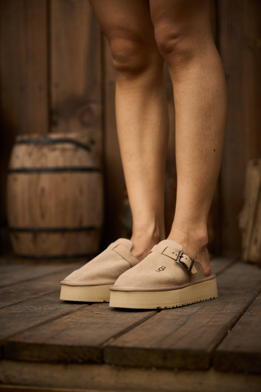 UGG Forever Iconic Platform Clog - Sand