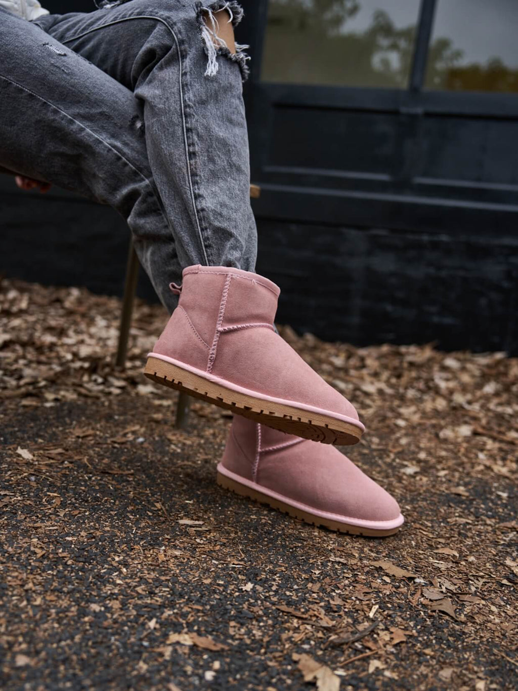 UGG Faux Fur-Lined Classic Short UGG Boots - Pink