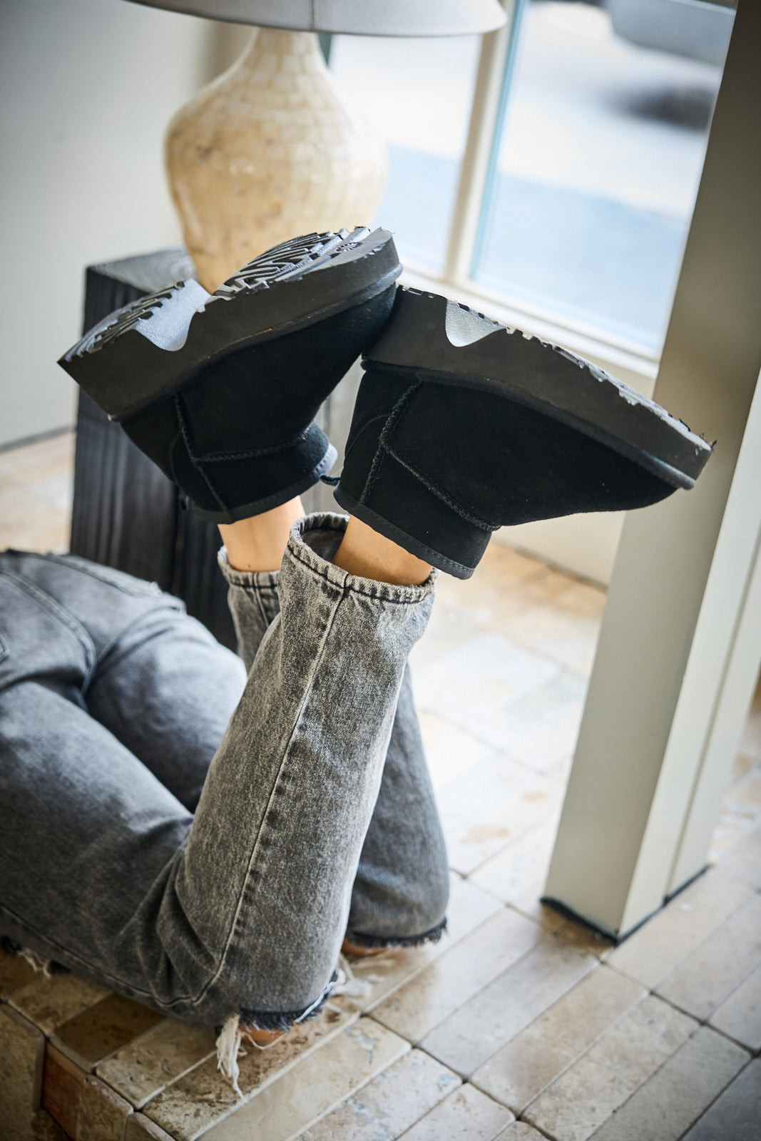 UGG Ultimate Platform Ankle Boots - Black
