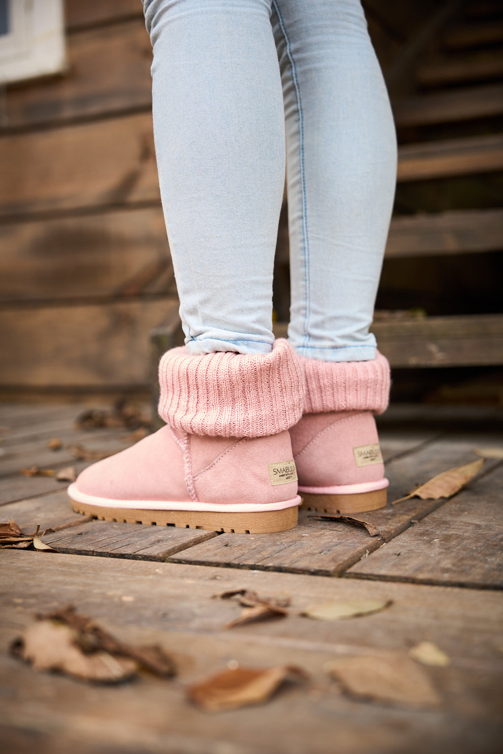 UGG Ankle Knit Stocking Mini Boots - Pink