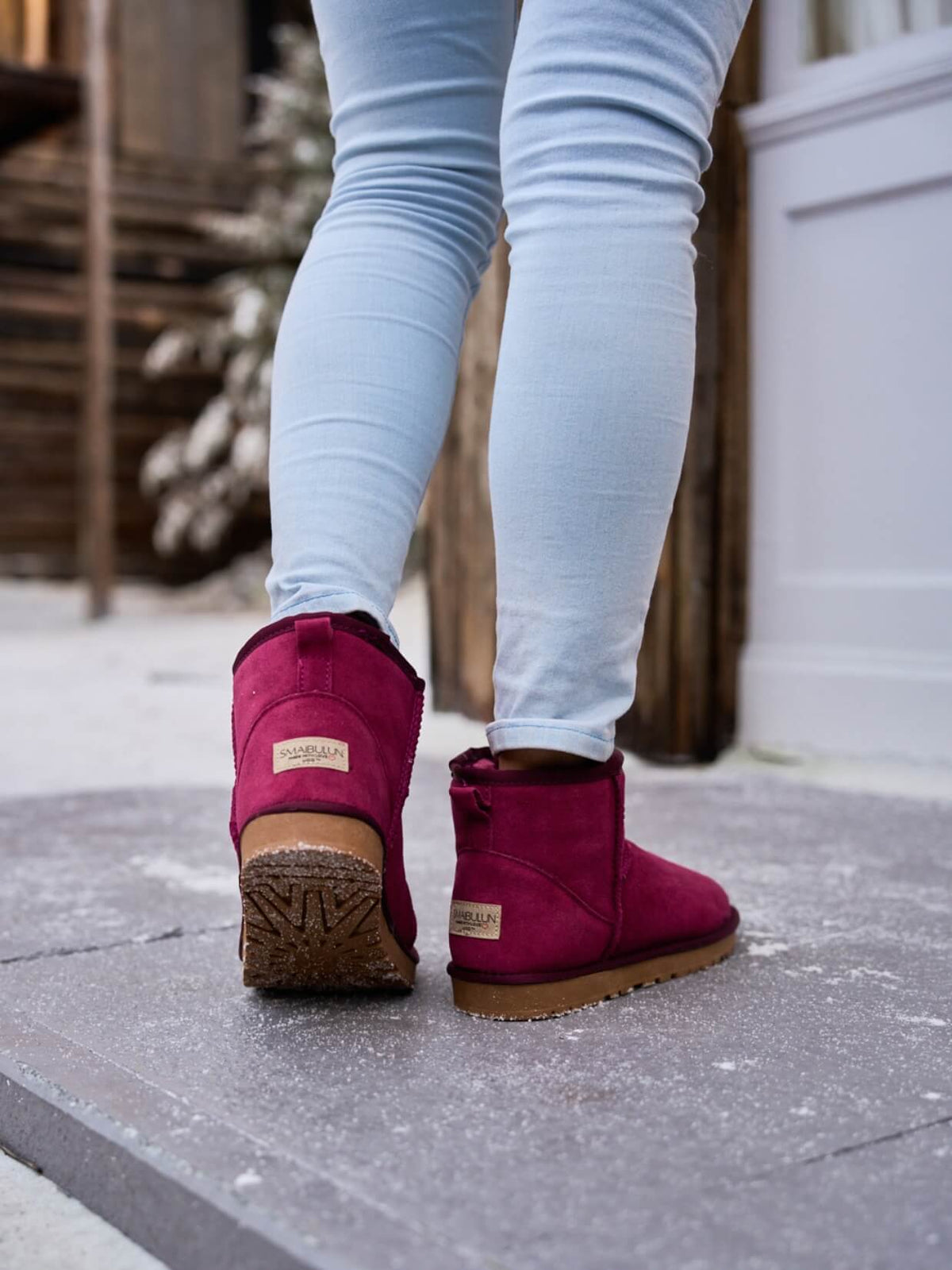 UGG Faux Fur-Lined Classic Short UGG Boots - Claret